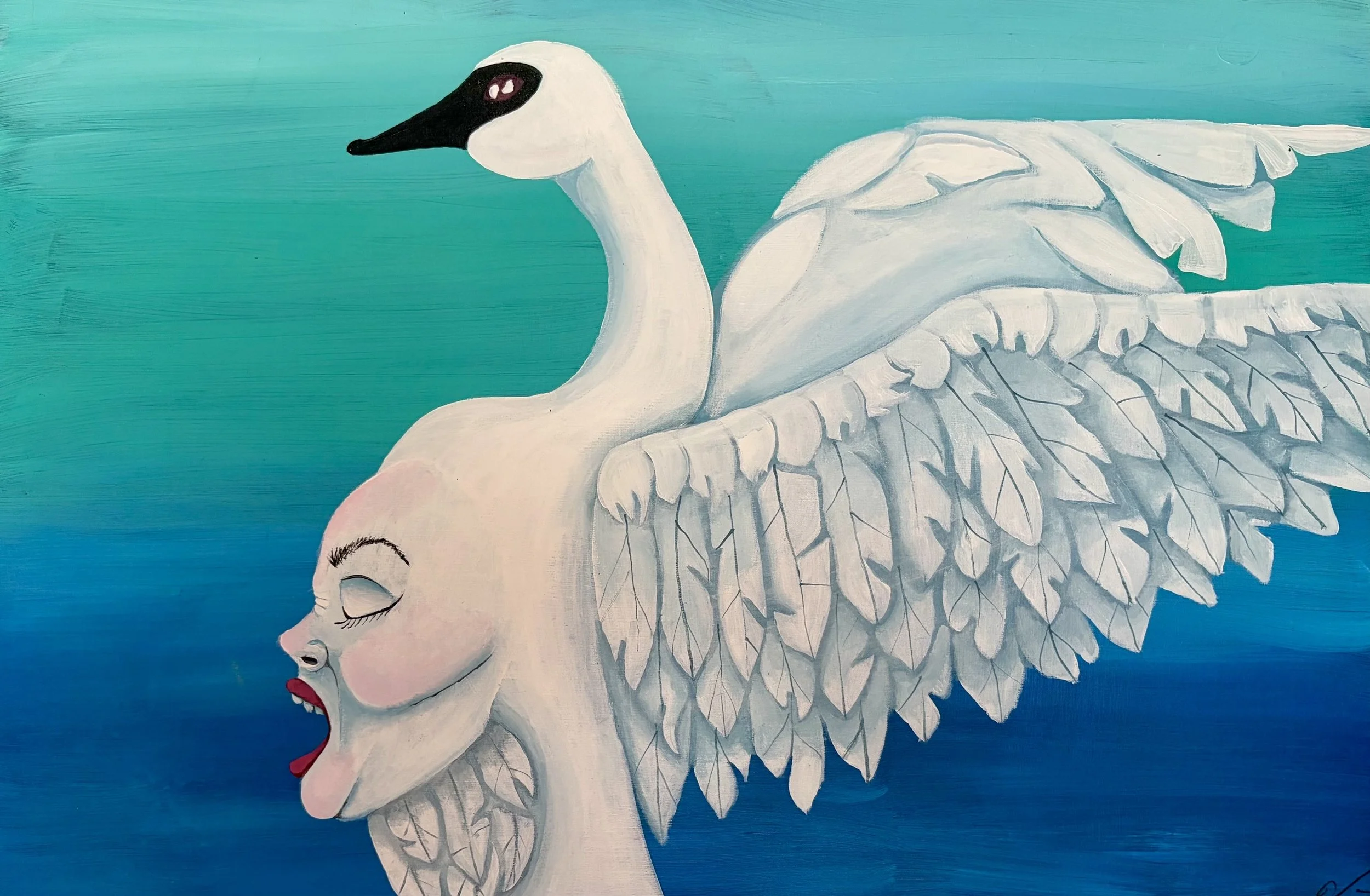Signe|
24 x 36 pouces| 
Acrylique sur toile|
2023|
Disponible