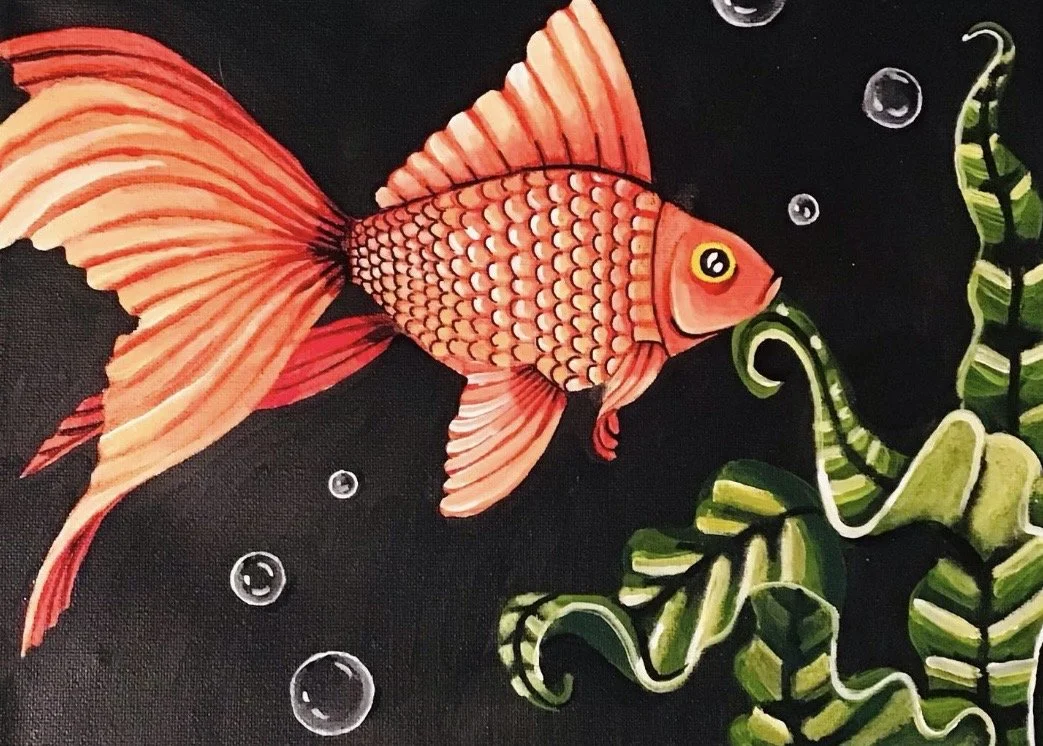 Poisson rouge|
9 x 12 pouces|
Acrylique sur toile|
2023|
Collection privée