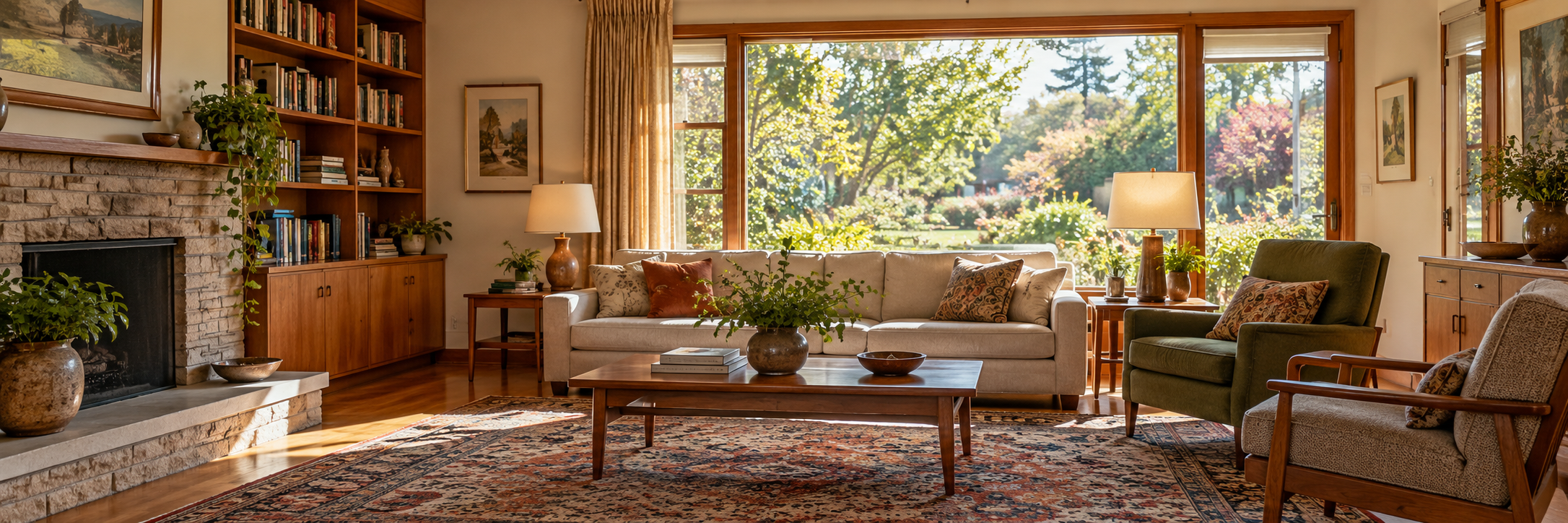 A comfortable established family home interior