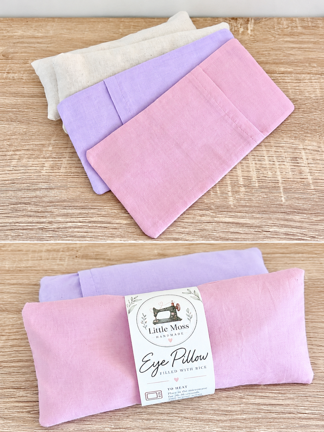 Handmade Relaxation Eye Pillow 🌿- Natural Cotton