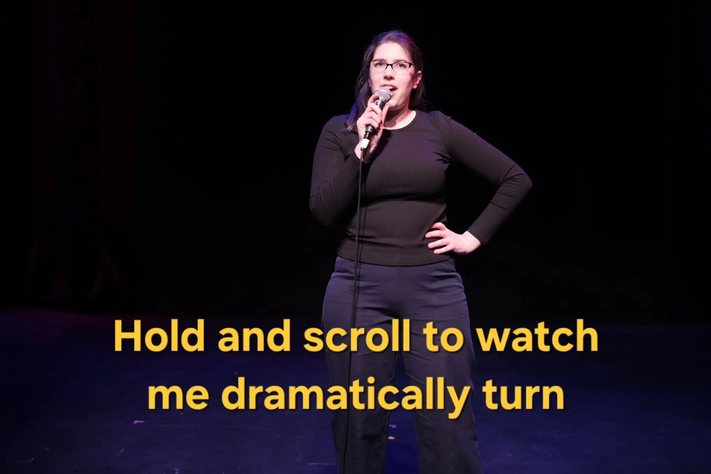 We are 2 WEEKS away from releasing our album "Big Chick Energy the Soundtrack"!

Hold and scroll the dots to watch Julia perform Dramatically Turn at @tosketchfest 2024. 

This song came to @j.jones_ in the shower as she wished she could sh