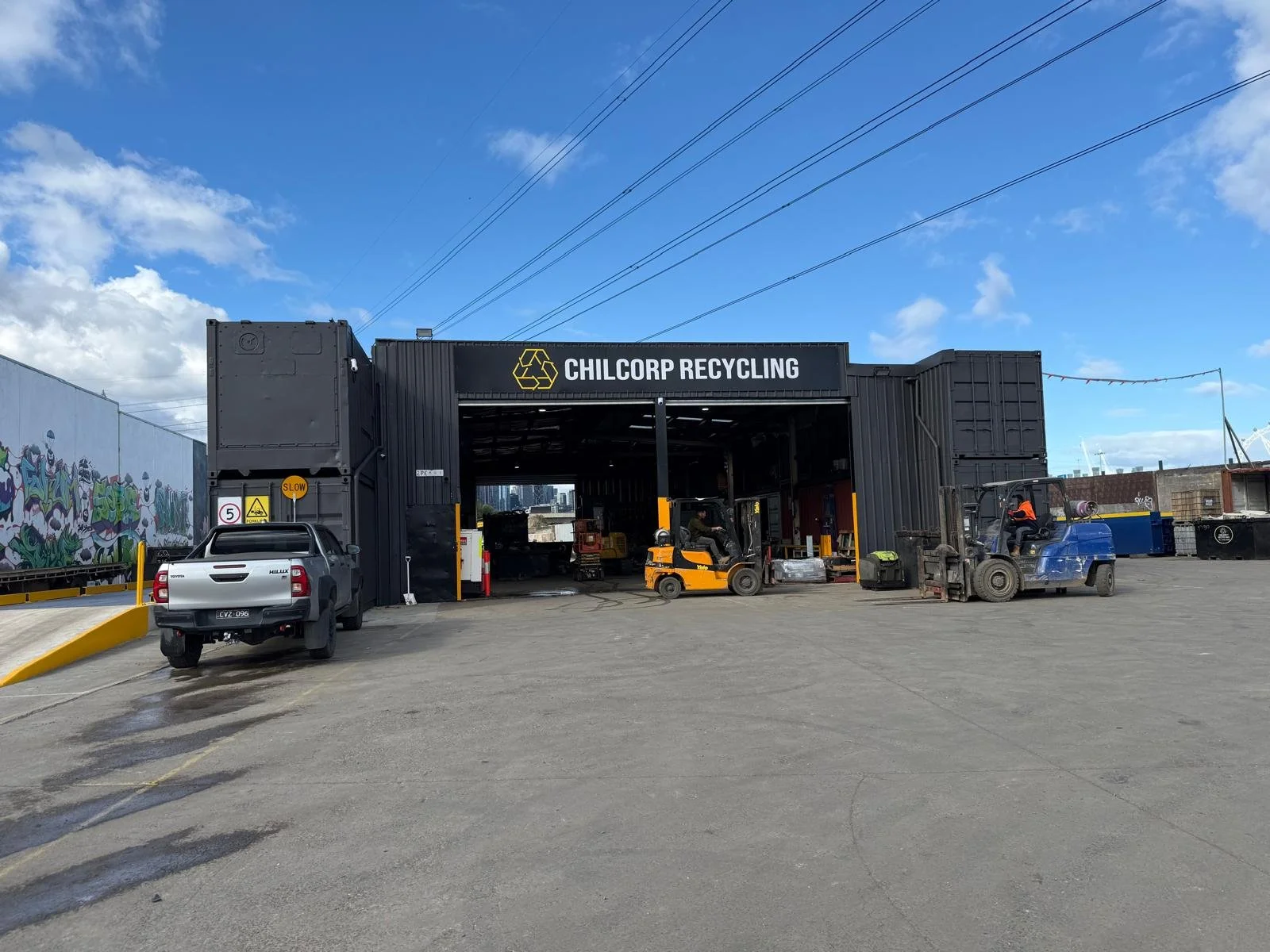 Chilcorp Recycling's West Melbourne yard at Lloyd Street