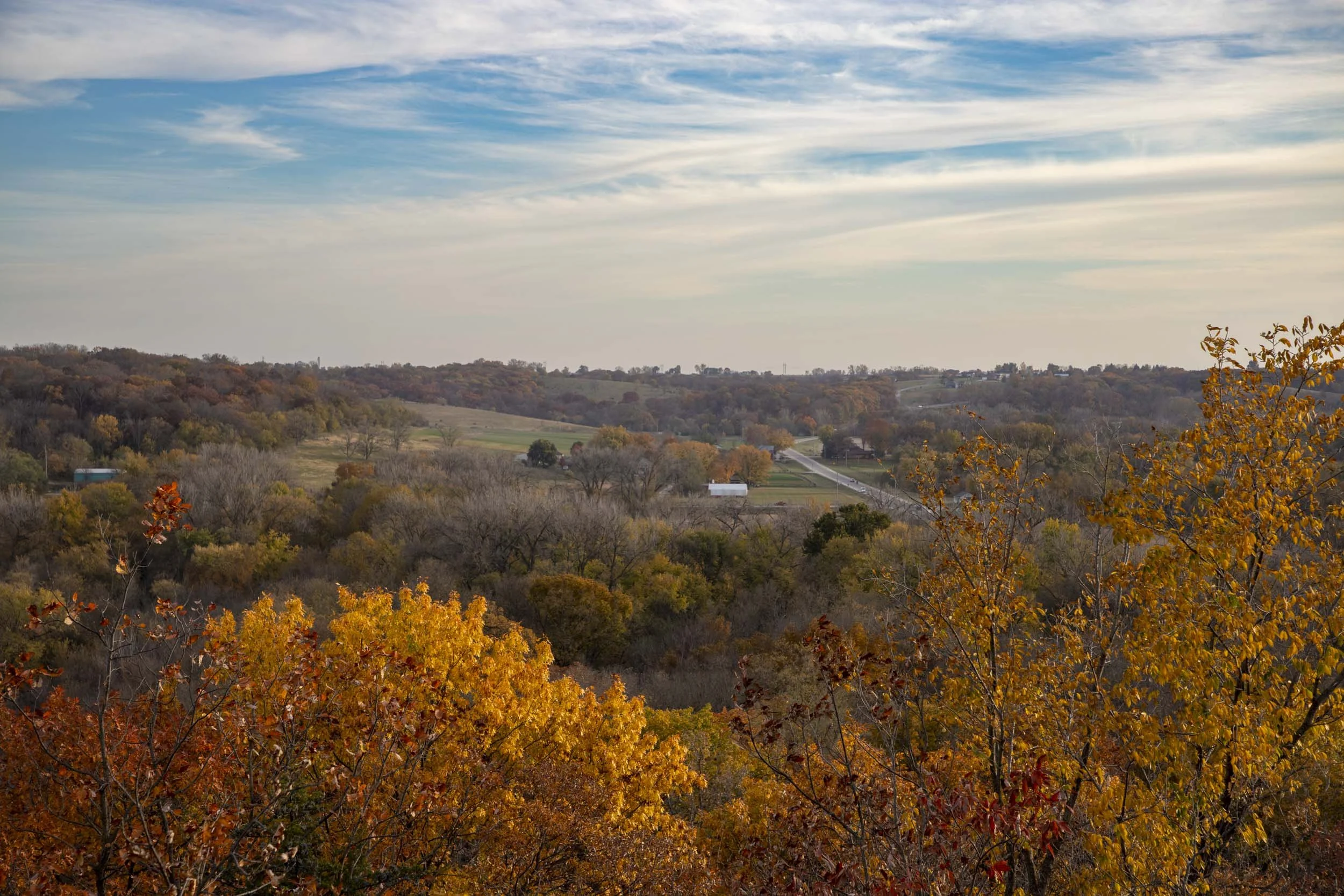Land view from Clarks Tower