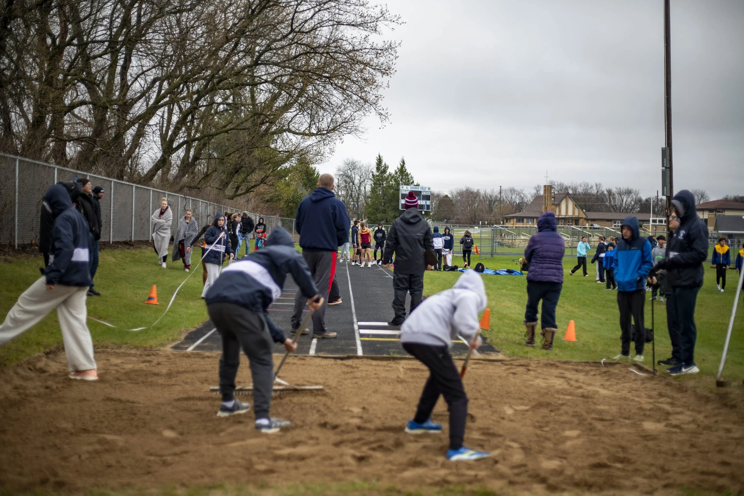 Long Jump sand bed