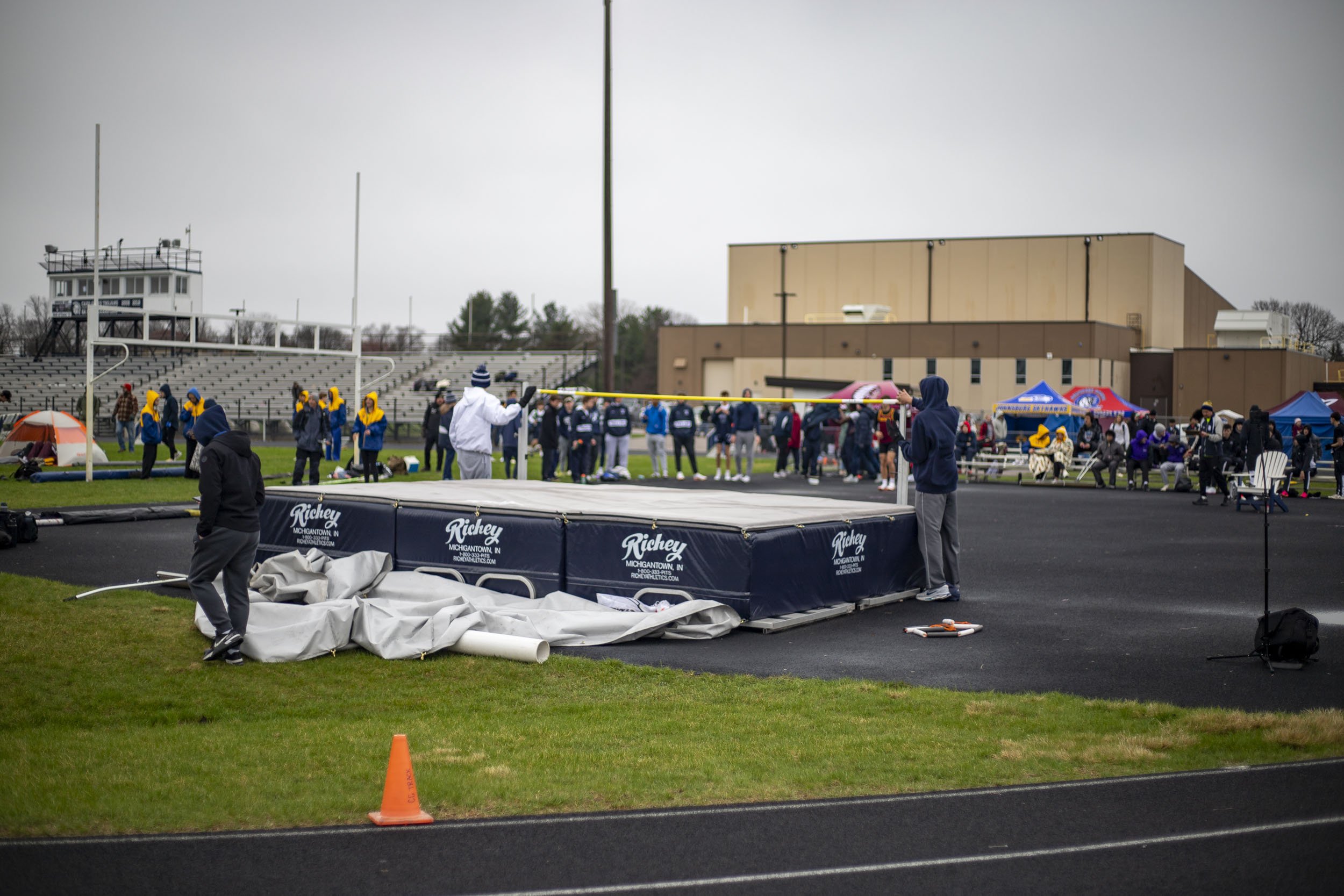 High jump section