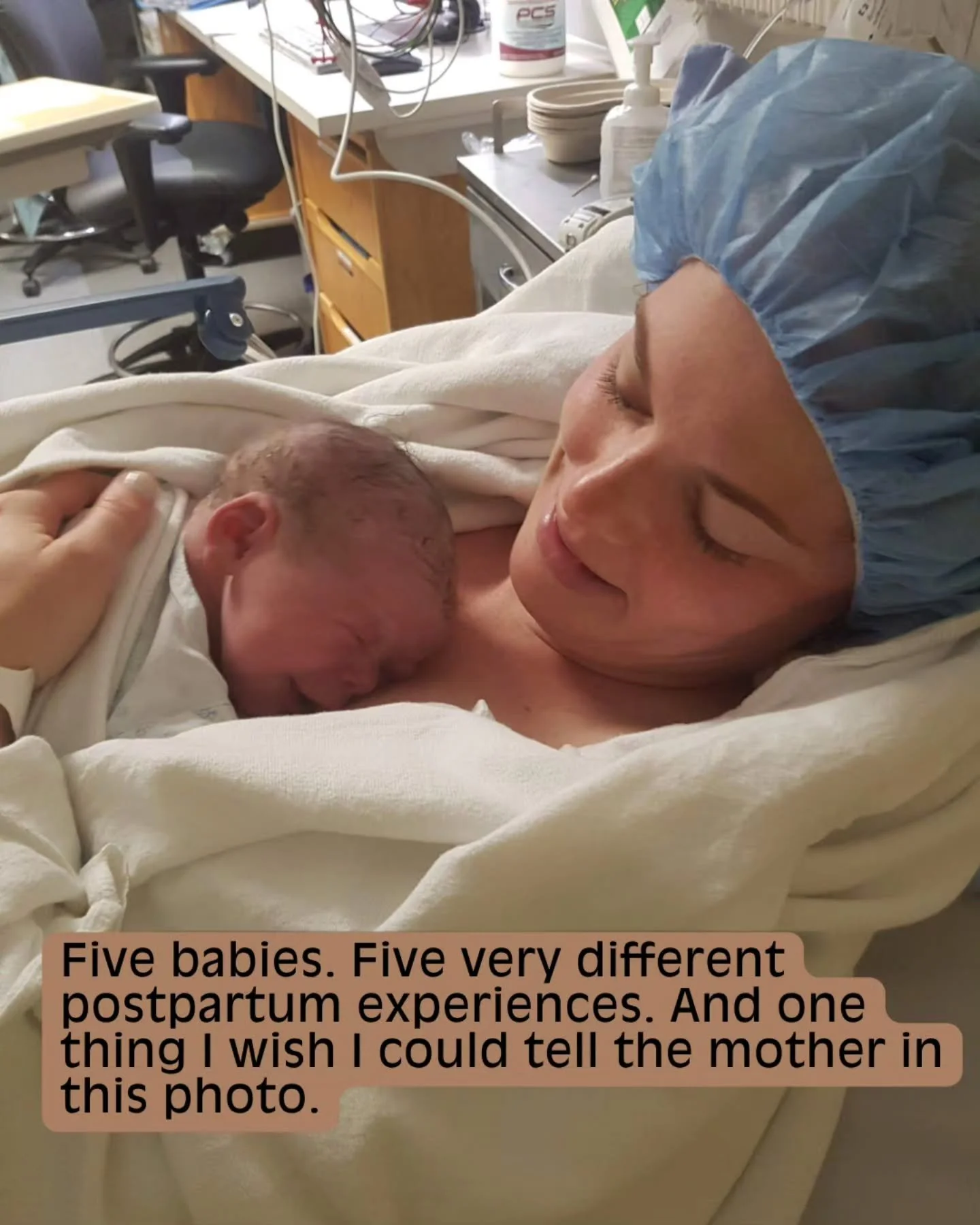 The girl in the first photo is why postpartum support has my heart.
It took me five babies to understand that I deserved to be cared for, too.

After my first, I was recovering from a C-section, learning how to be a mother, and trying to do everythin
