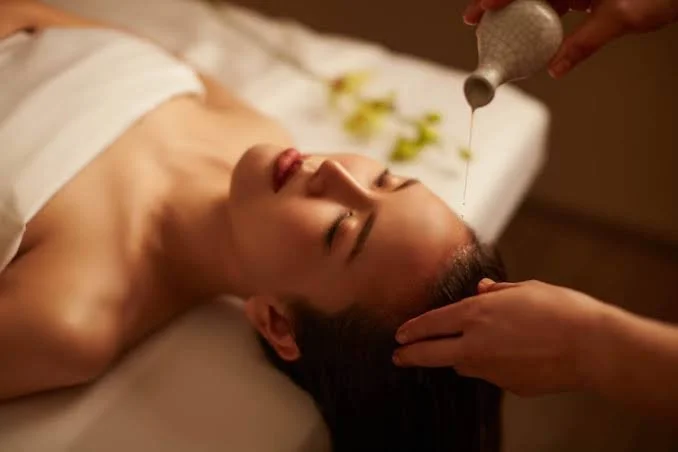 Hot Oil Head Massage