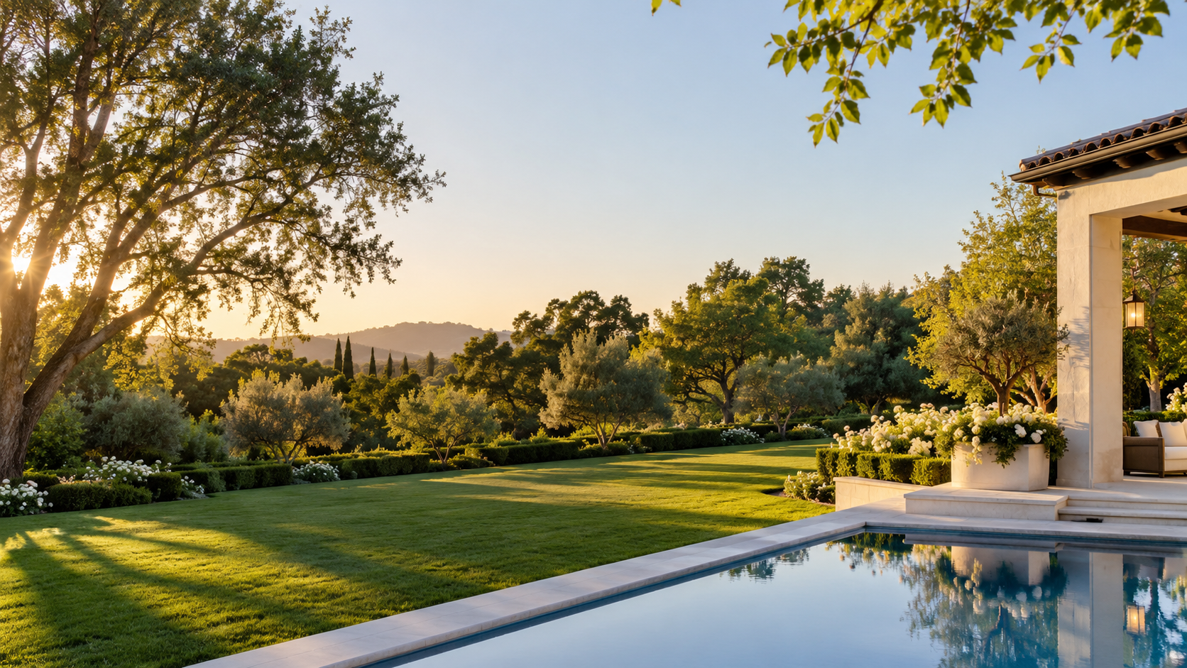 Stunning Blackhawk Danville or Alamo backyard. East Bay luxury real estate.
