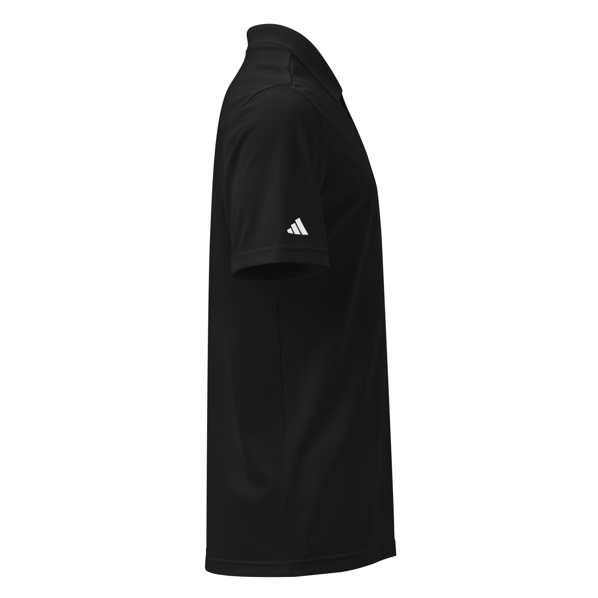Black Adidas sports polo with The Collextion branding.