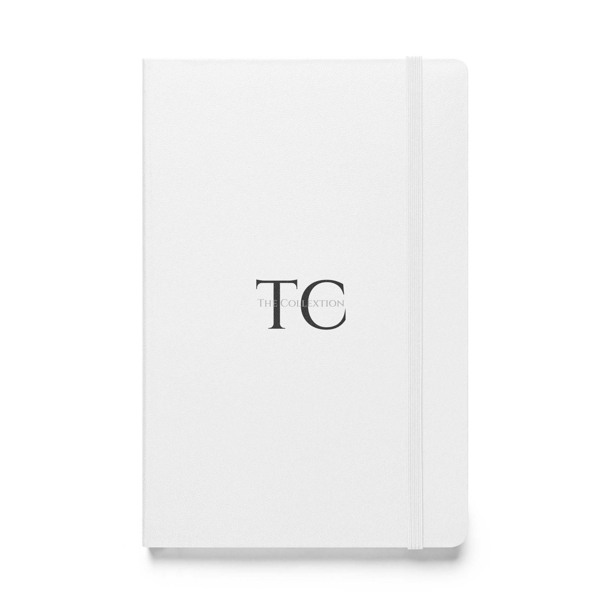 White hardcover journal with The Collextion branding.
