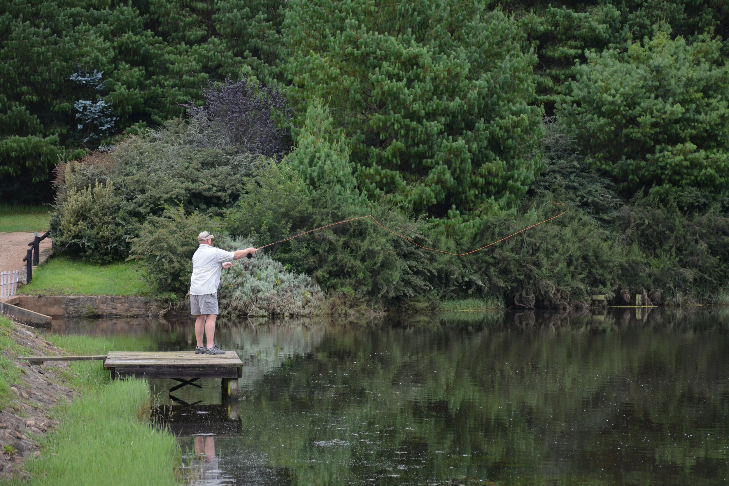Fishing opportunities are frequently present when hunting in the Highveld.