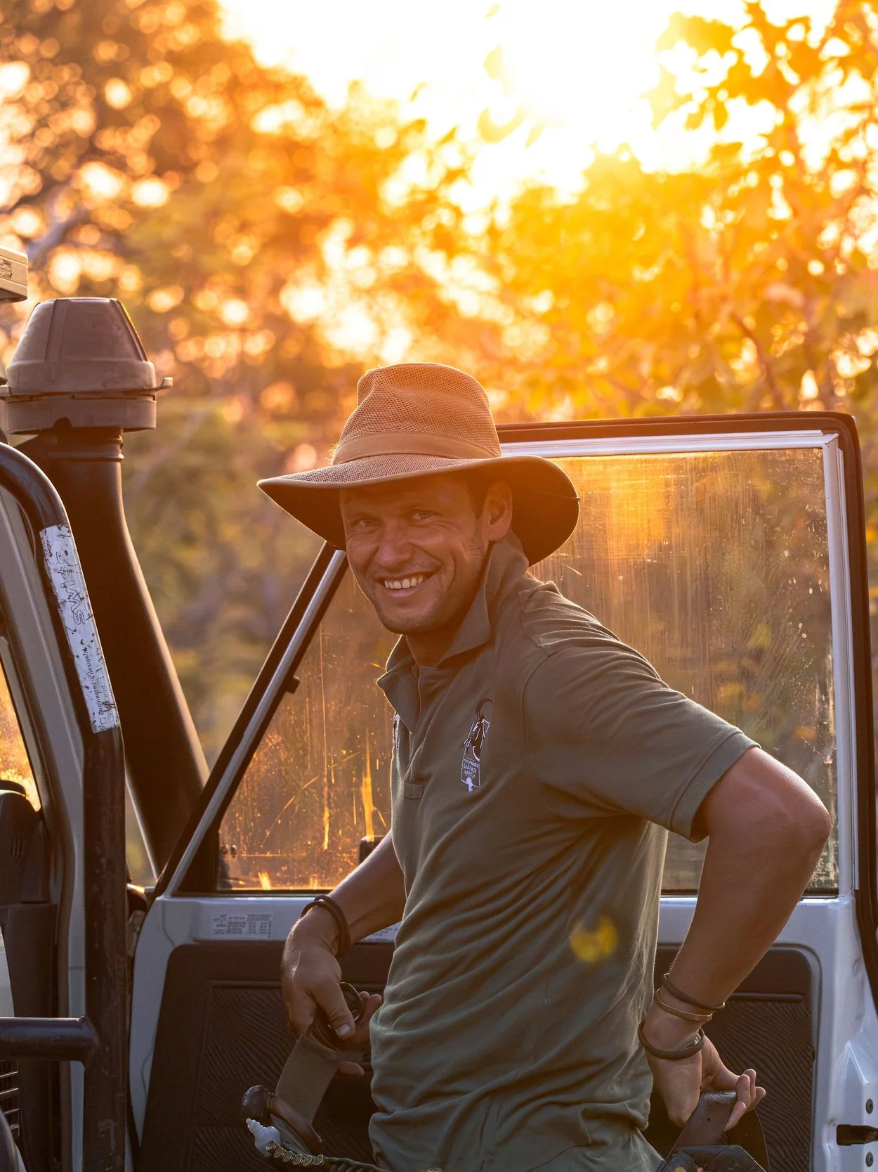 Robin Fourie, professional hunter while on safari in Niassa Mozambique