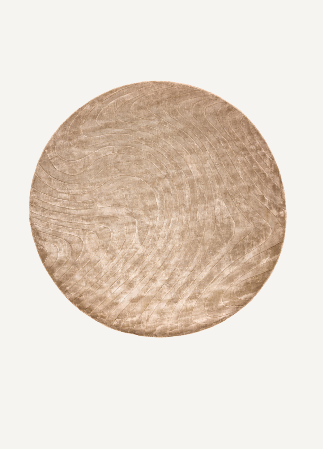 Fellion Taupe Rug – 260 × 260 cm