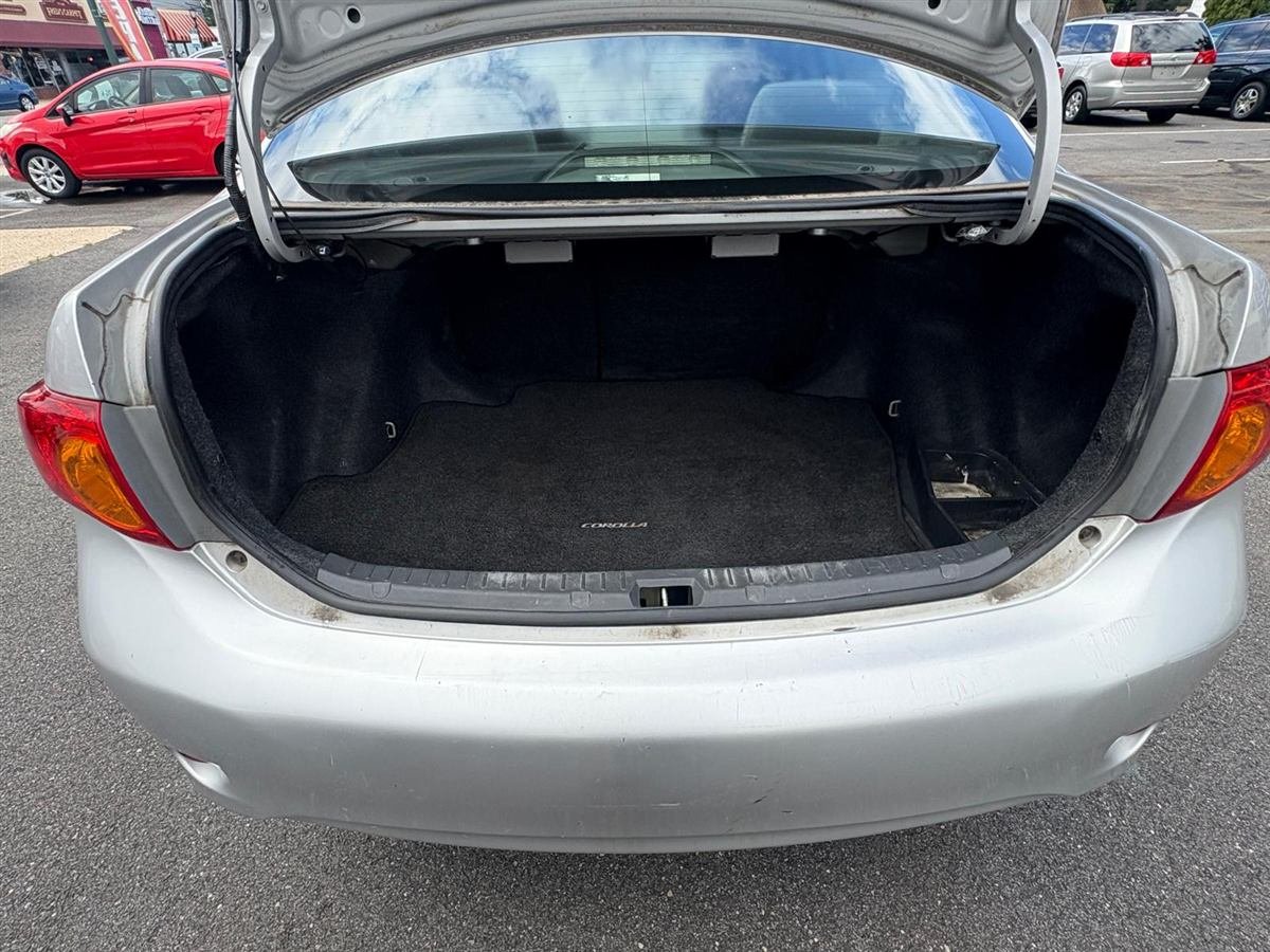 2010 Toyota Corolla, silver, trunk