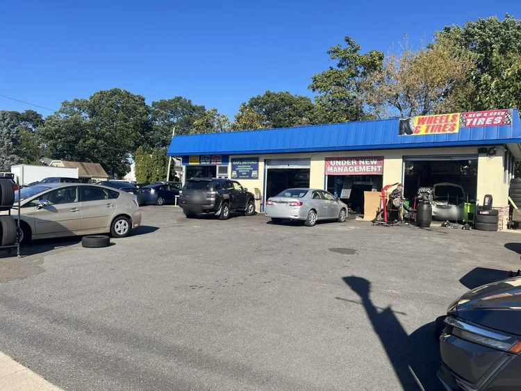 RAFL Motors shop and car lot at 331 Larkfield Rd, East Northport NY