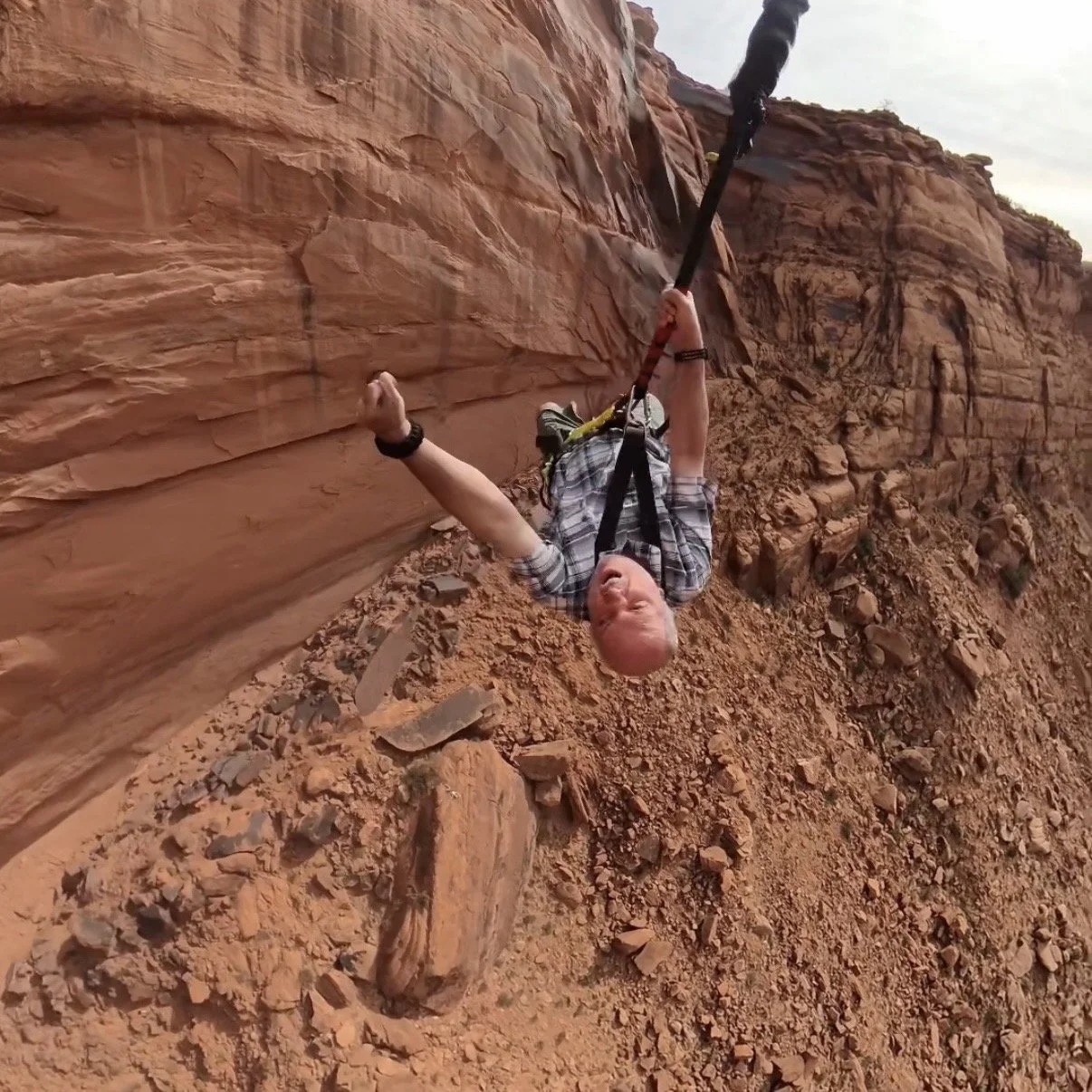 68 years old jumping off a cliff
