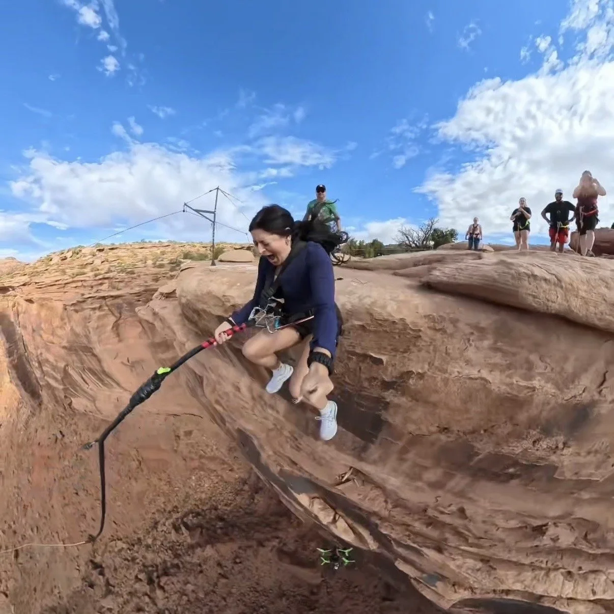 Jumping off the biggest rope swing in America