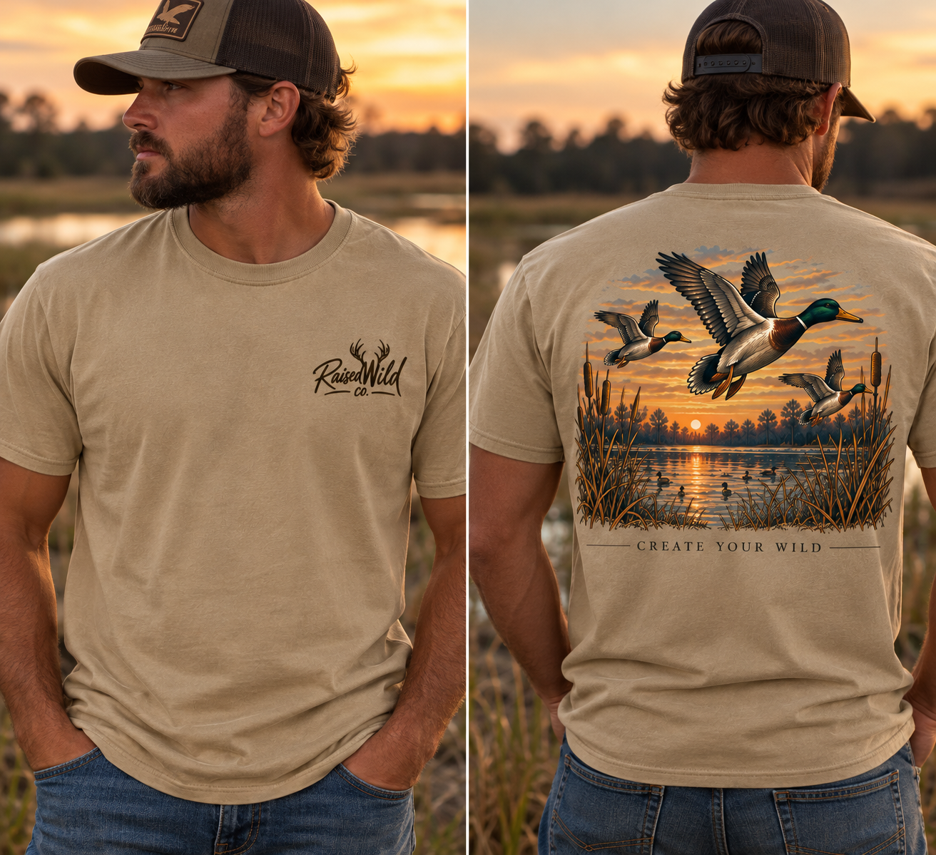 Raised Wild Sunset Wetlands Tee.png