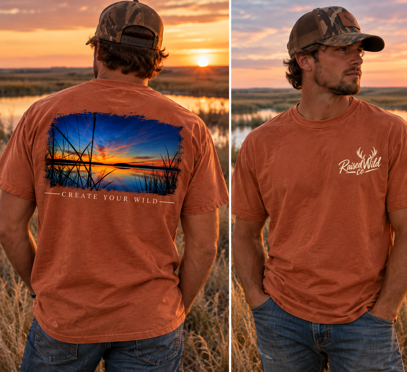 Raised Wild Sunset Shirt Showcase.png