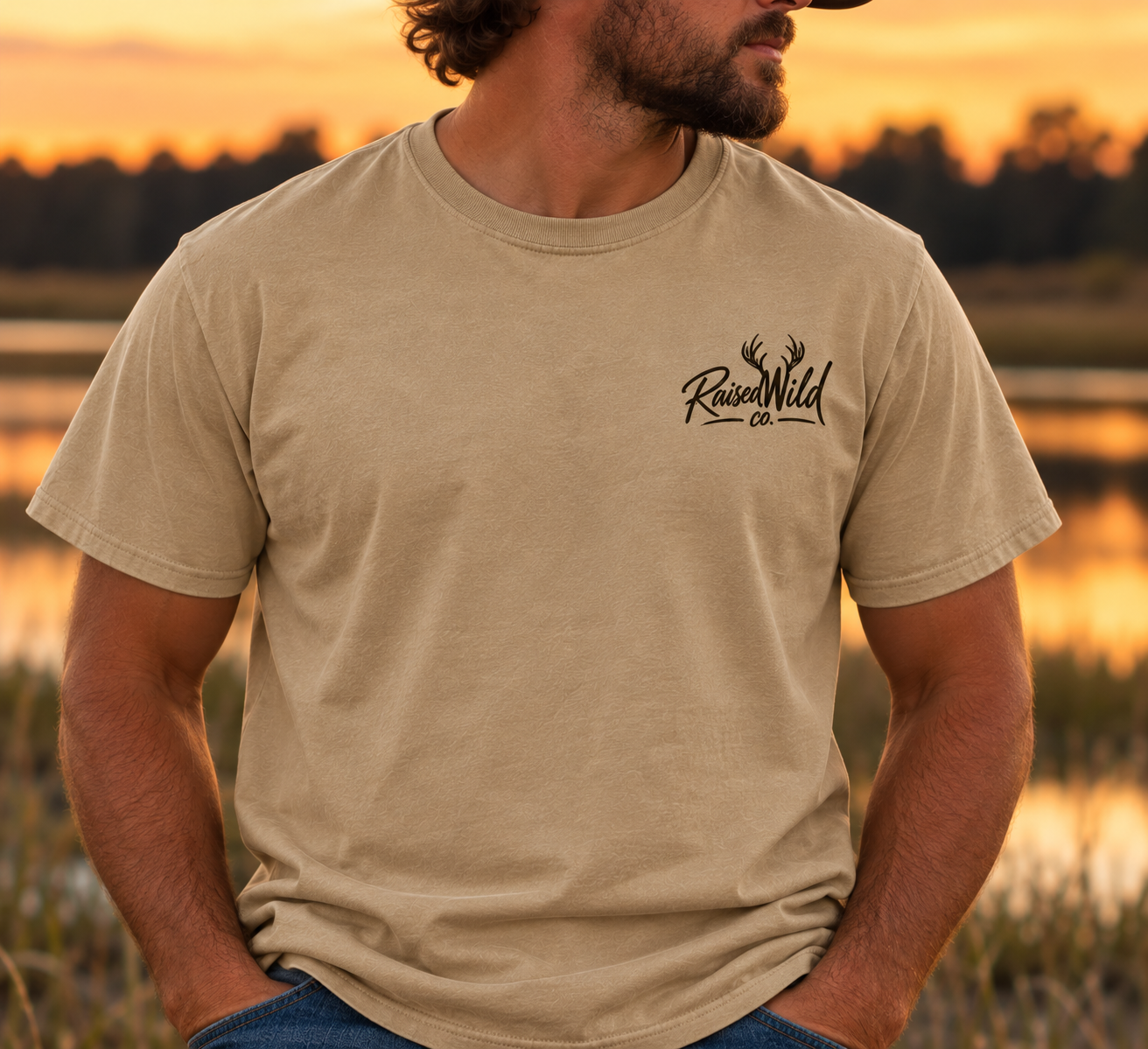 RaisedWild Shirt at Sunset.png