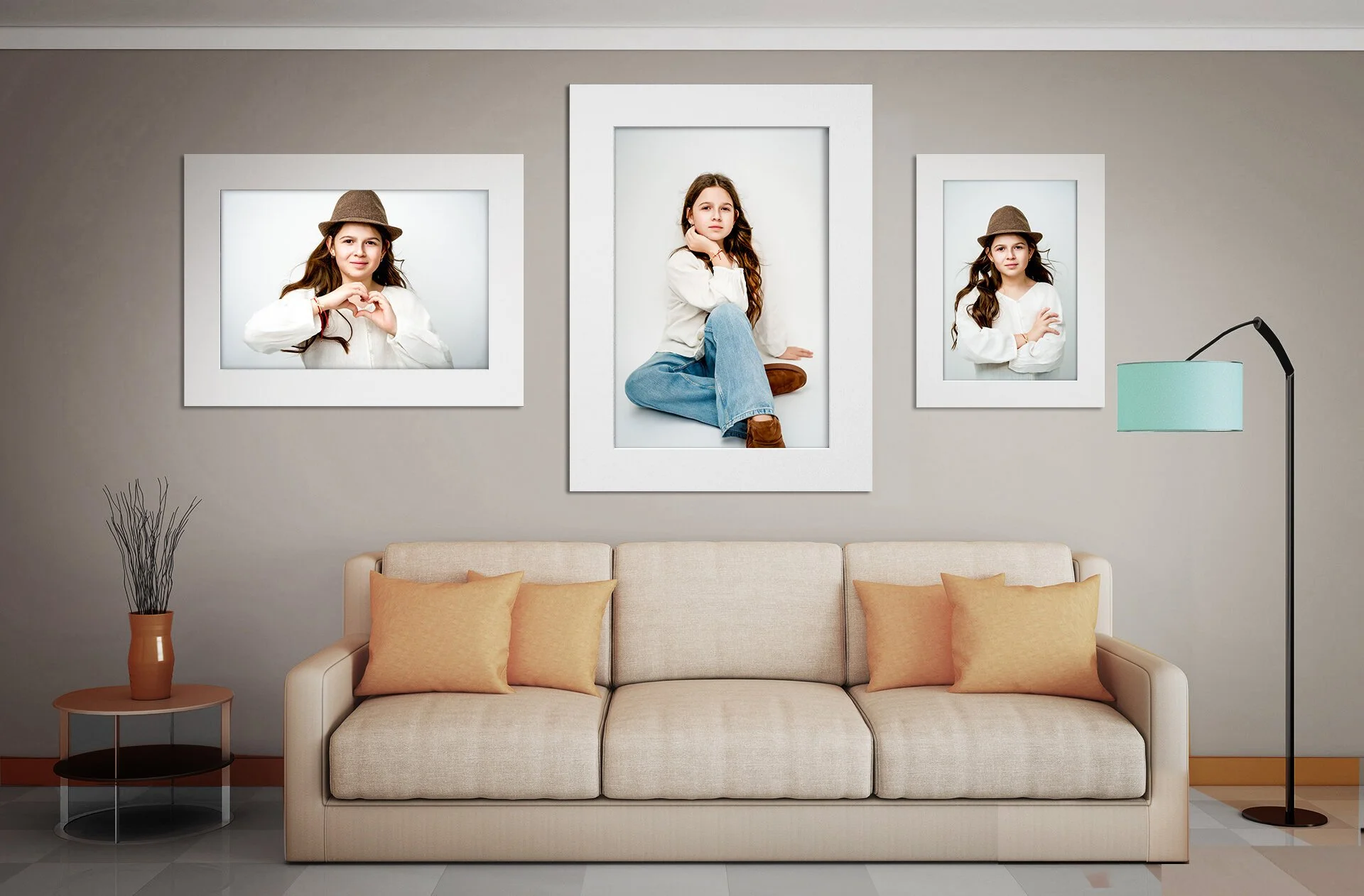 Transform your family portraits into elegant wall art for your home. Lucas Gudaniec Photography offers beautifully crafted framed portraits, fine art prints and luxury photographic artwork for families in Annecy and Geneva.