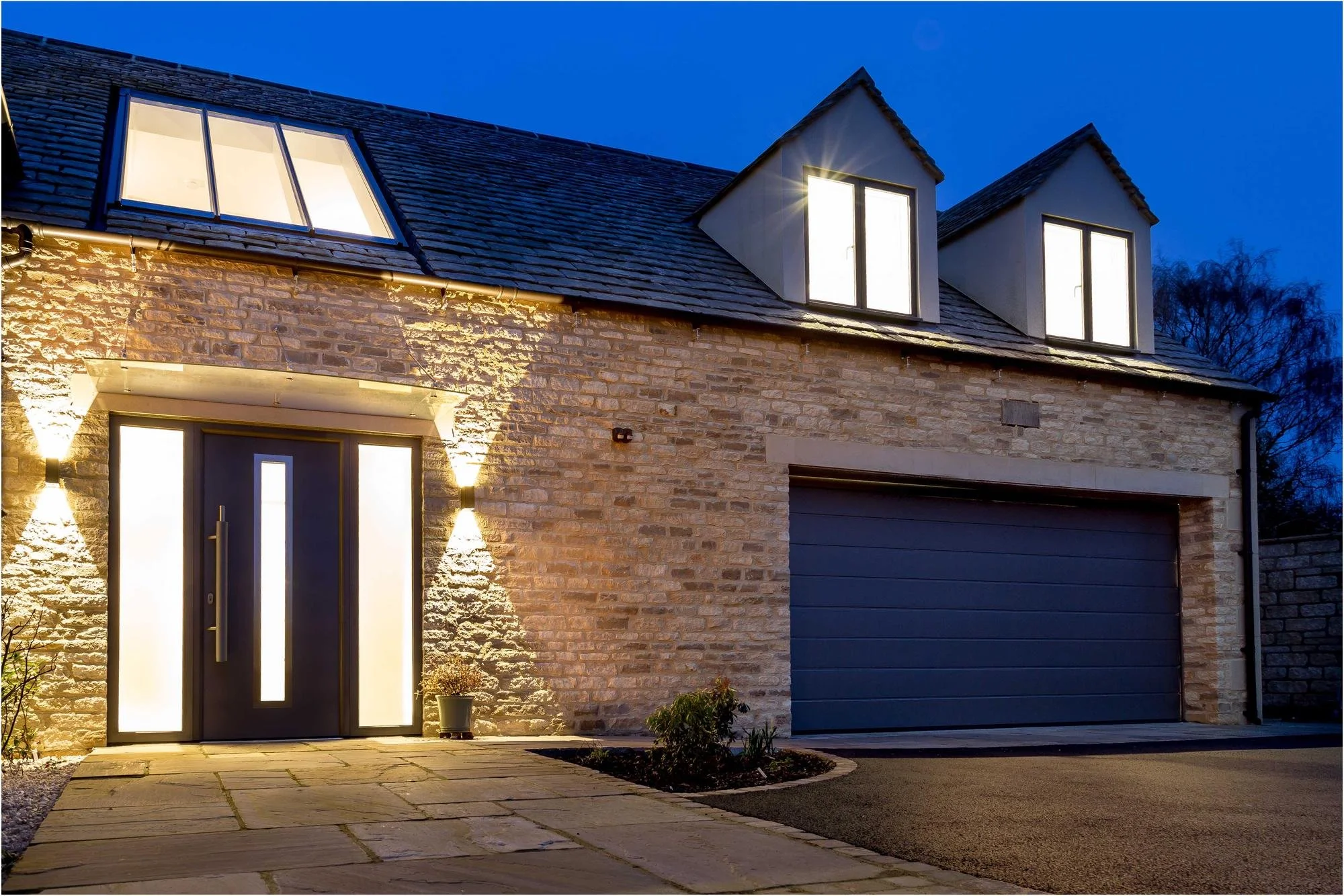 silver-birches-entrance-and-garage-at-night.jpg