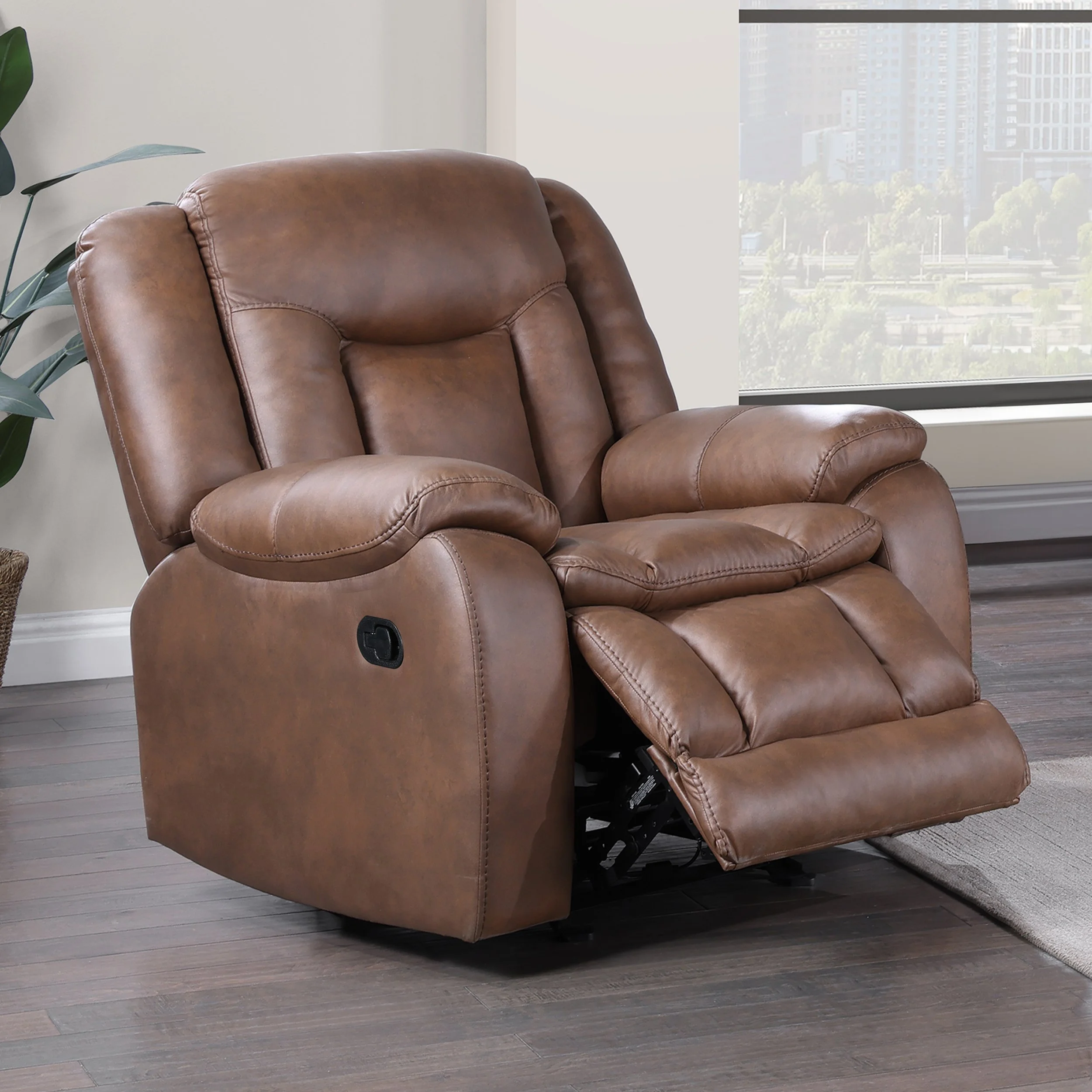 MORELLO GLIDER RECLINER- BROWN
