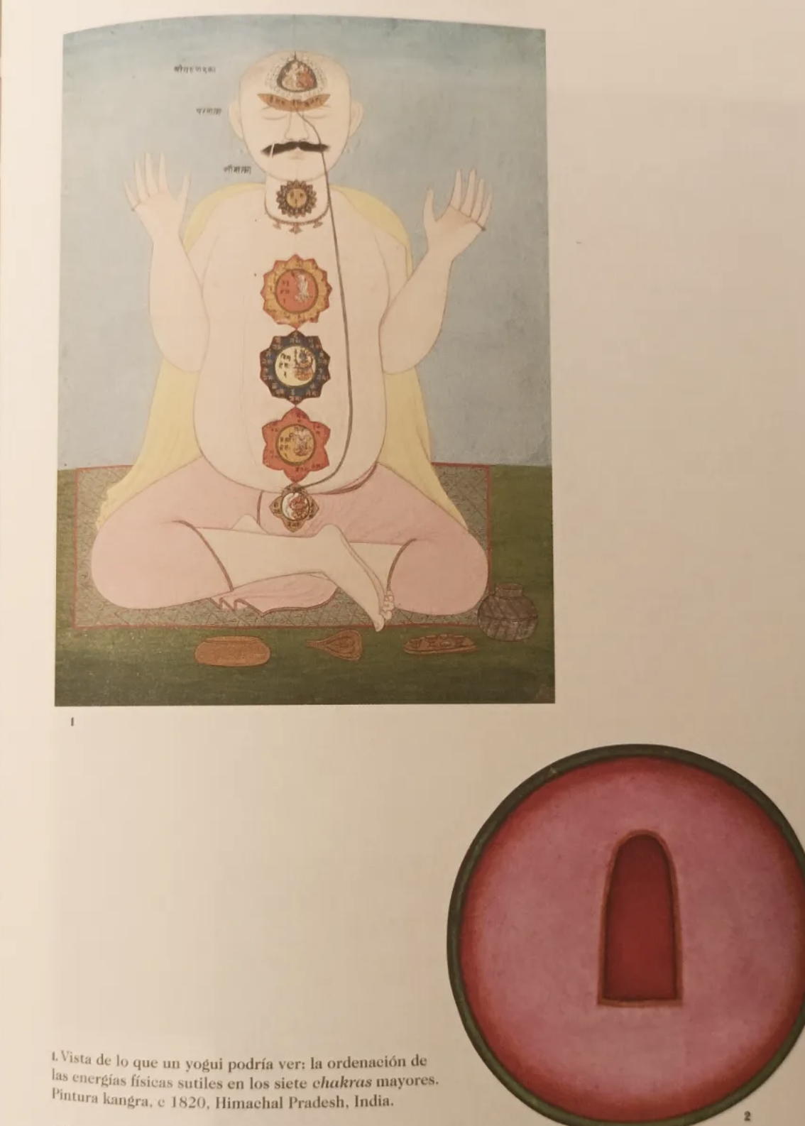 Chakra iconography, Kangra, Himachal Pradesh, India, c. 1820.