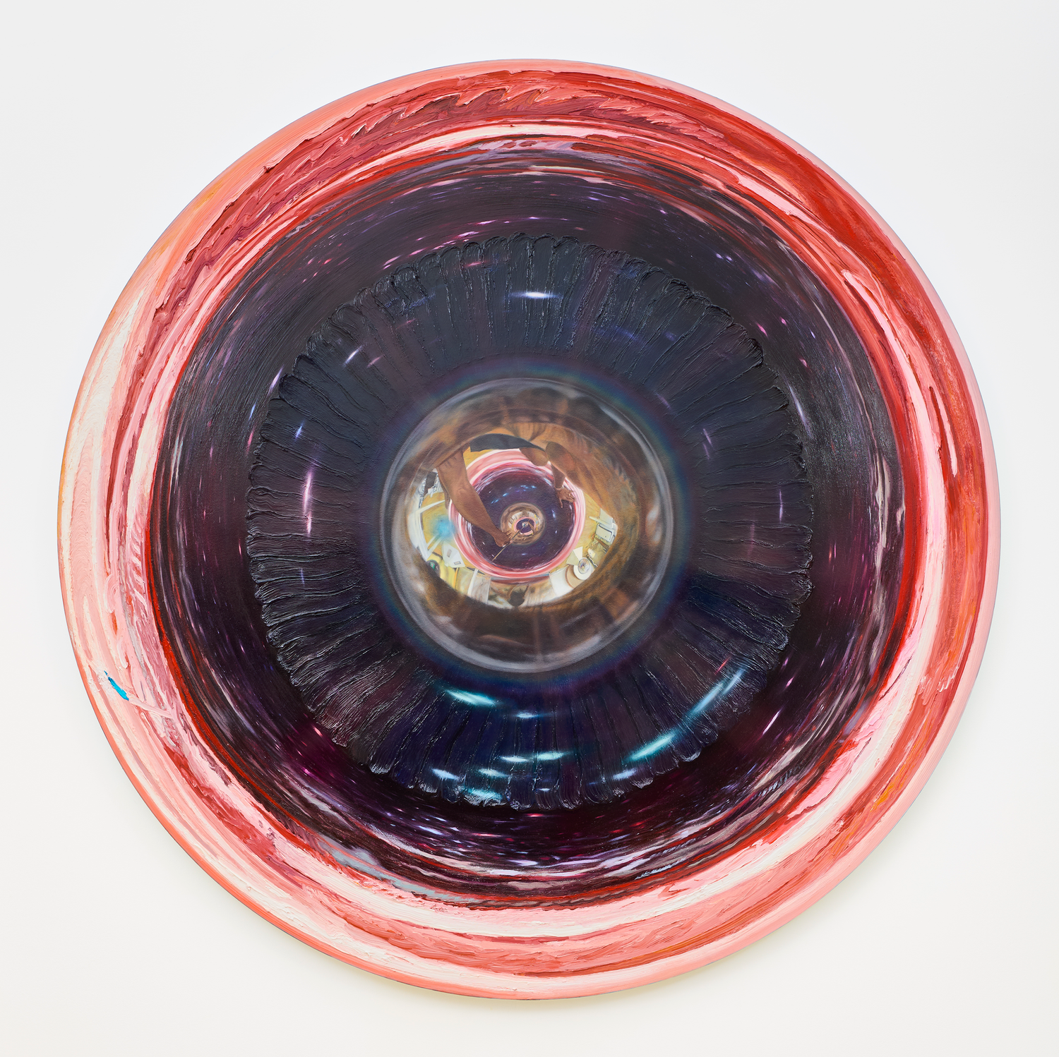 Spatium Interiorem, 2025 — Oil on panel · 60 in. diameter tondo