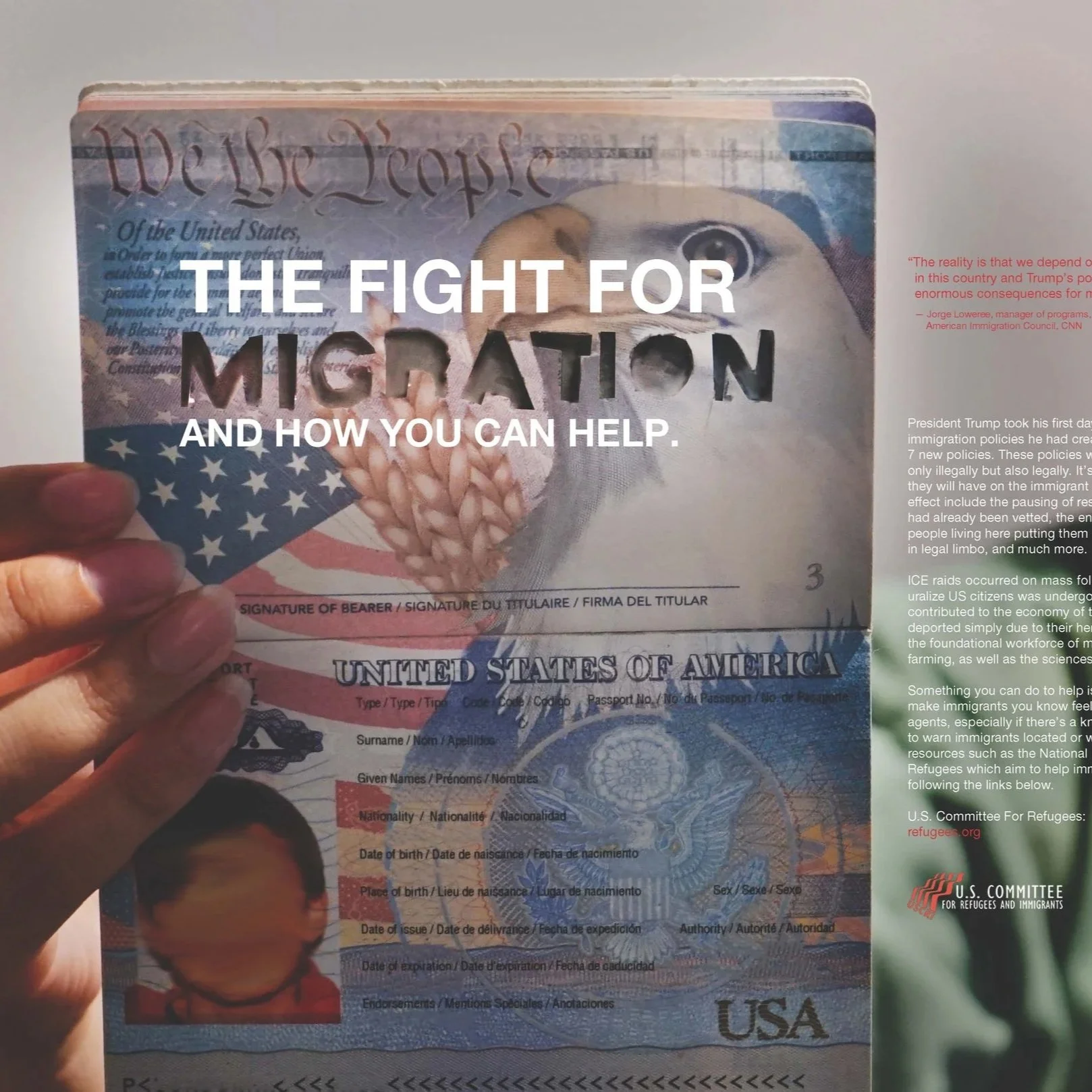 Migration Call to Action Poster
