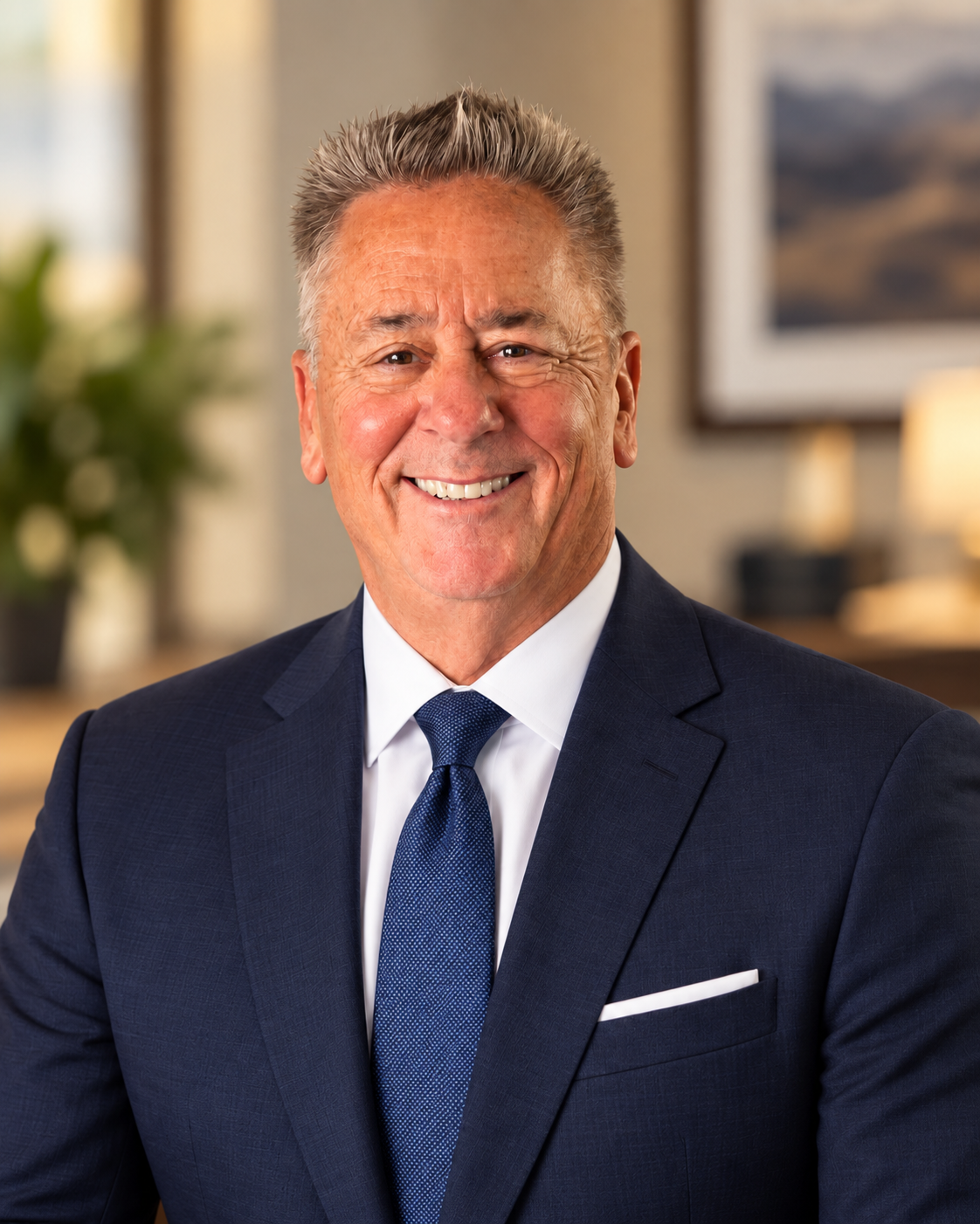 Portrait of Joe Papay, retired Marine aviator, author, and speaker