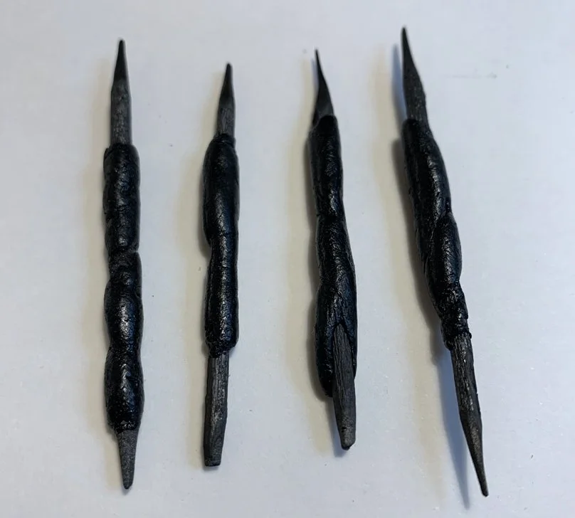 PLATE 2.44: Noirmange drawing sticks. As an instrument for drawing, these sotelties expand the visual dimension of drawing to heighten the lower senses including taste, touch and smell.