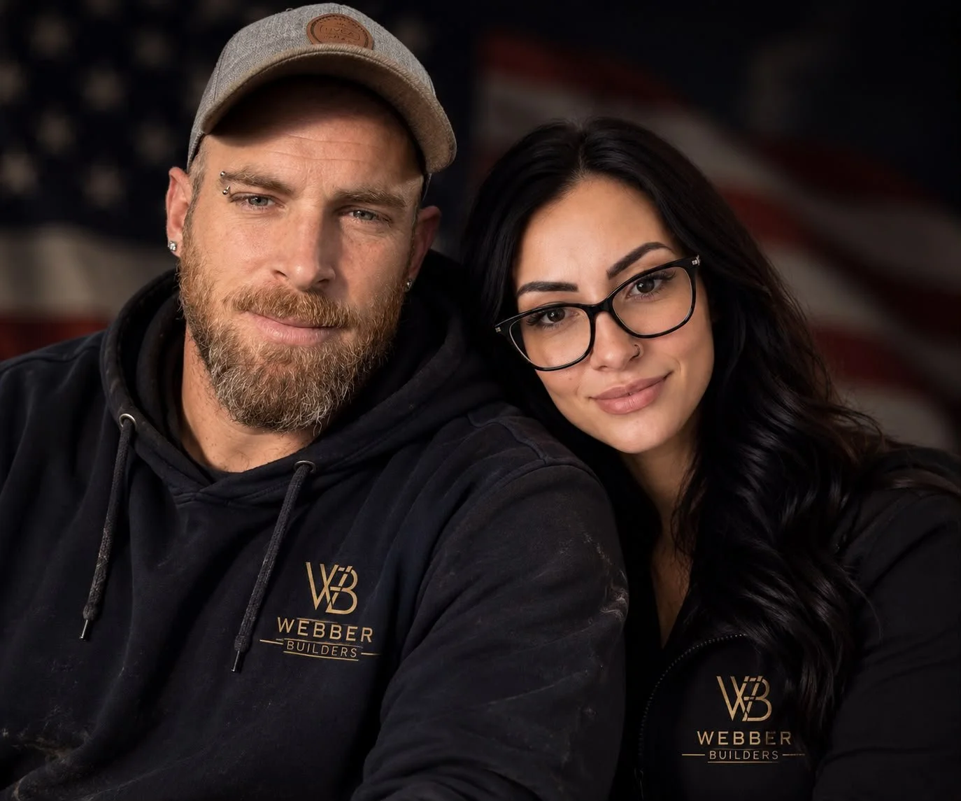 Vanessa and her husband, the family behind Webber Builders.