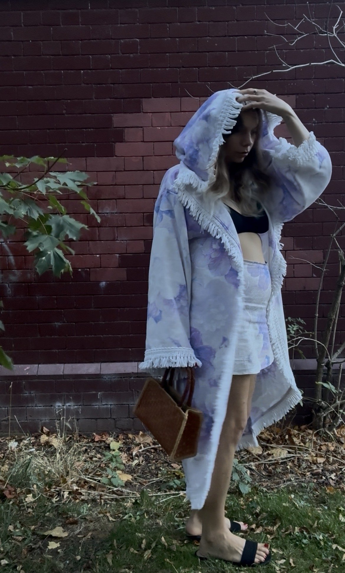 I was going to make a jacket, then a cardigan but this happened instead