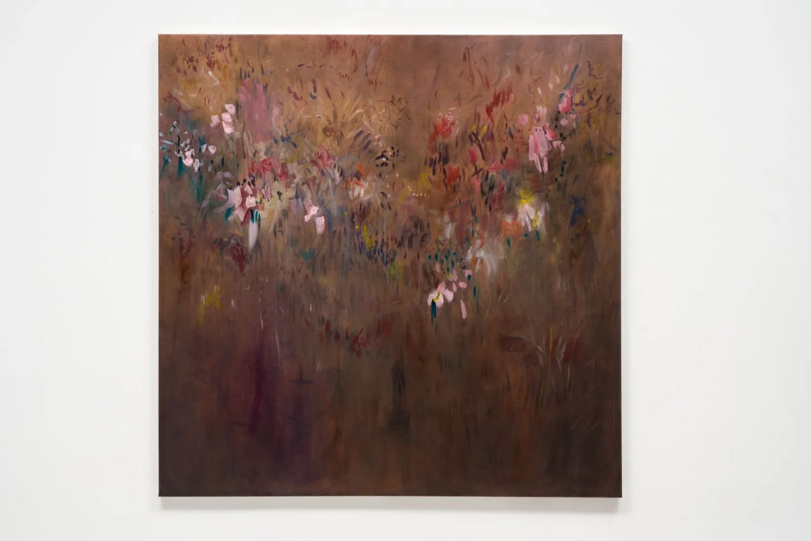 Pedro Kubitschek. Memórias do poente. 2026. Óleo sobre painel. 120 x  120  x 4  cm.  
