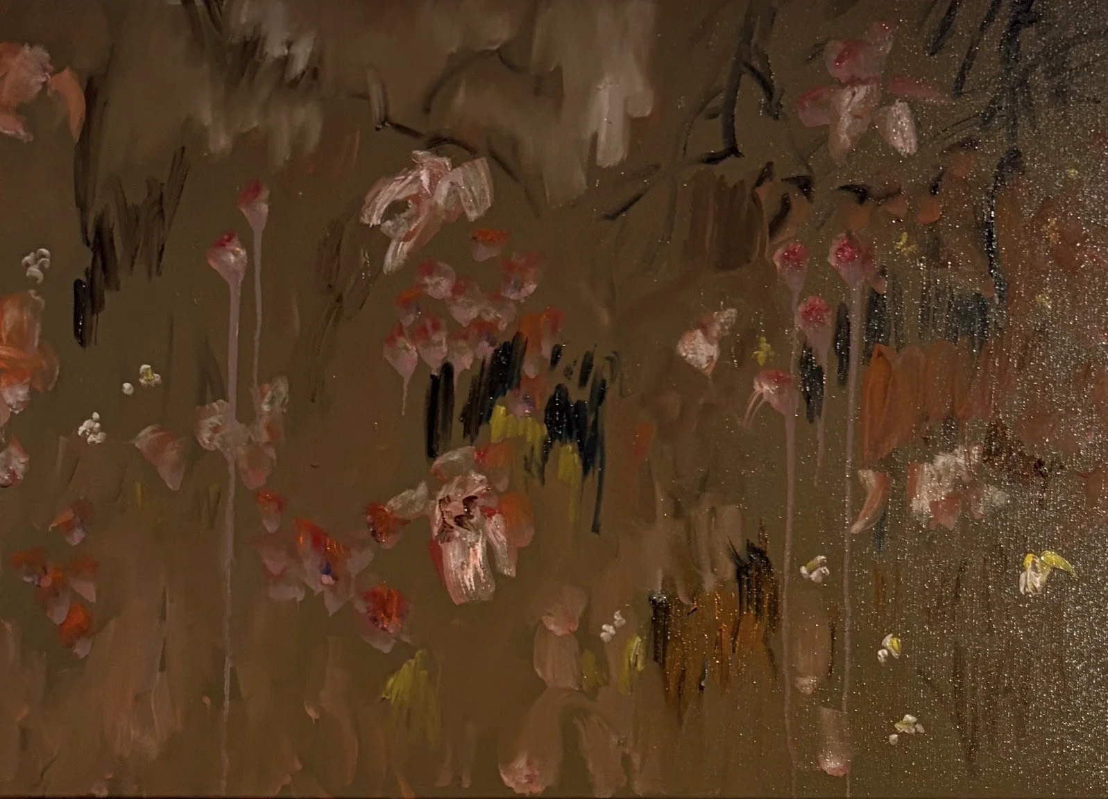 Águas que pousam na margem. 2026. Óleo sobre tela. 50 x 70 x 4 cm.