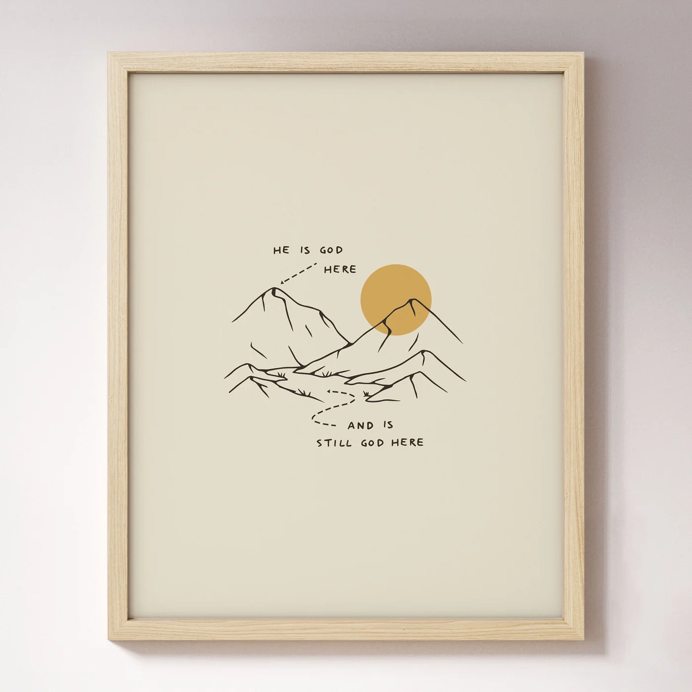 
He Is God Here - Print