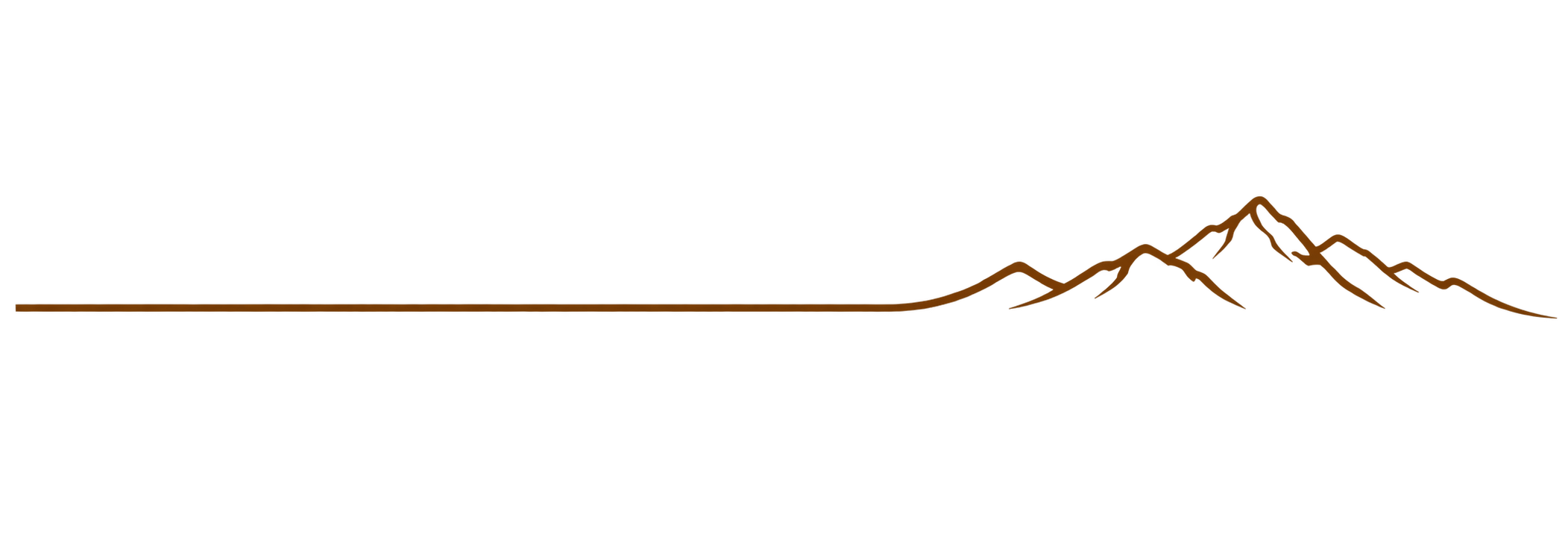 Logo featuring the word 'MOUNTAINEER' with a stylized mountain range graphic underneath, in brown color.