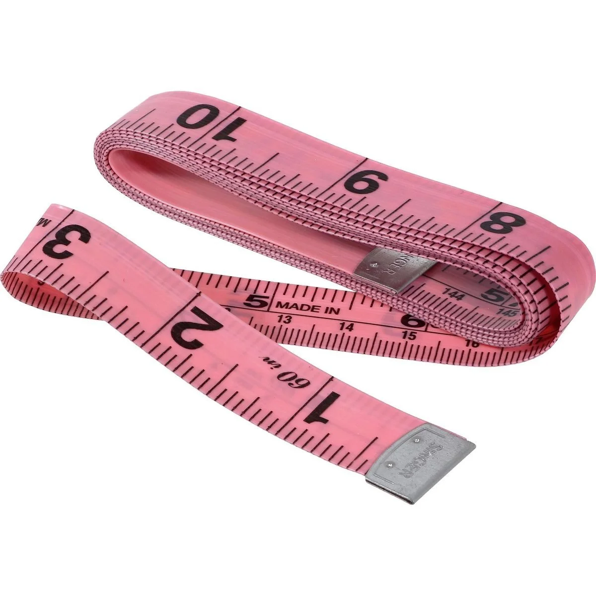 A pink fitter’s tape measure, the first tool of every Chantilly Lace fitting