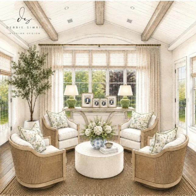 Coming Fall 2026 ✨

A first look at this beautiful Ladies Retreat&mdash;a light-filled space designed for gathering, relaxing, and lingering a little longer.

From the vaulted white-plank ceiling and warm wood beams to the woven chairs, soft linen dr