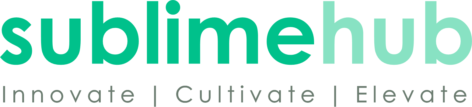 Logo of Sublime Hub with the words 'Innovate, Cultivate, Elevate' underneath.