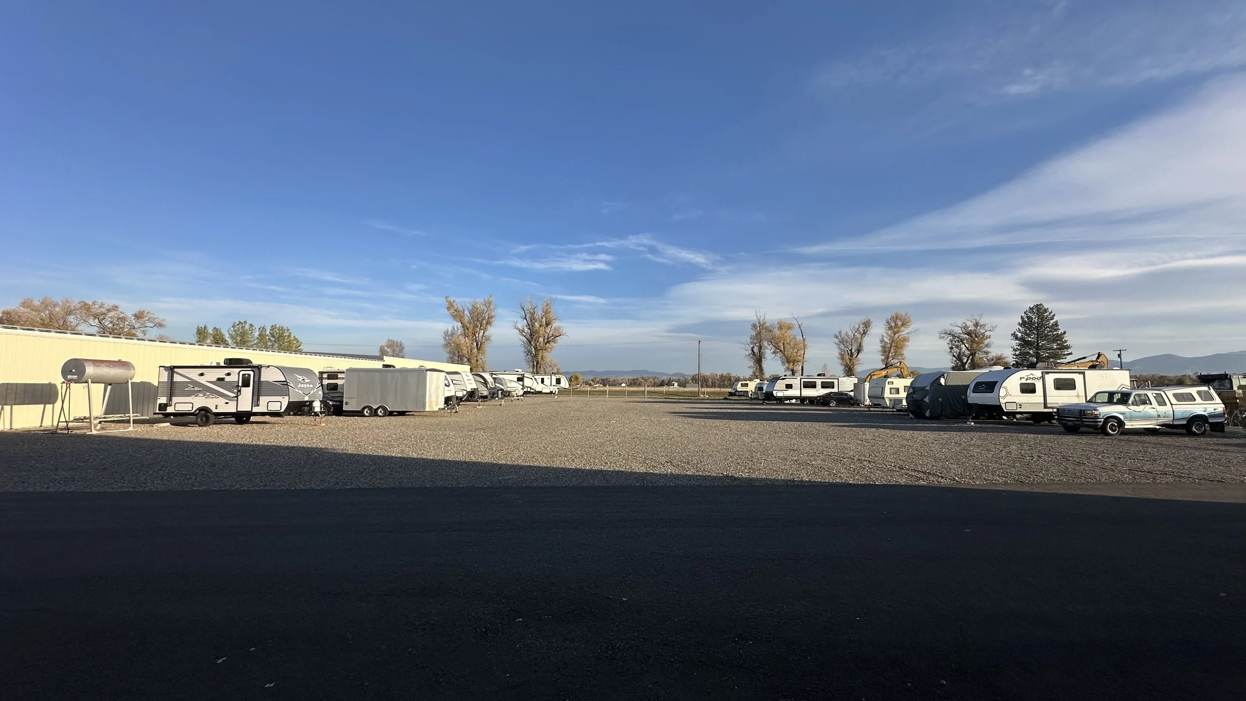 Prime Storage outdoor RV and trailer parking, Manhattan MT