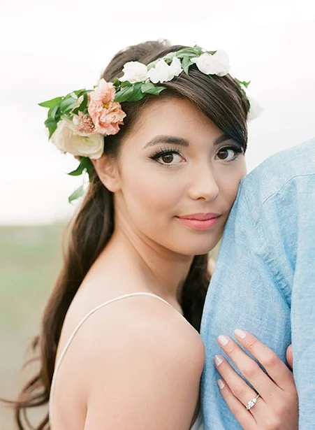 Engagement makeup and hair by BE Studio, photographed by Gucio Photography