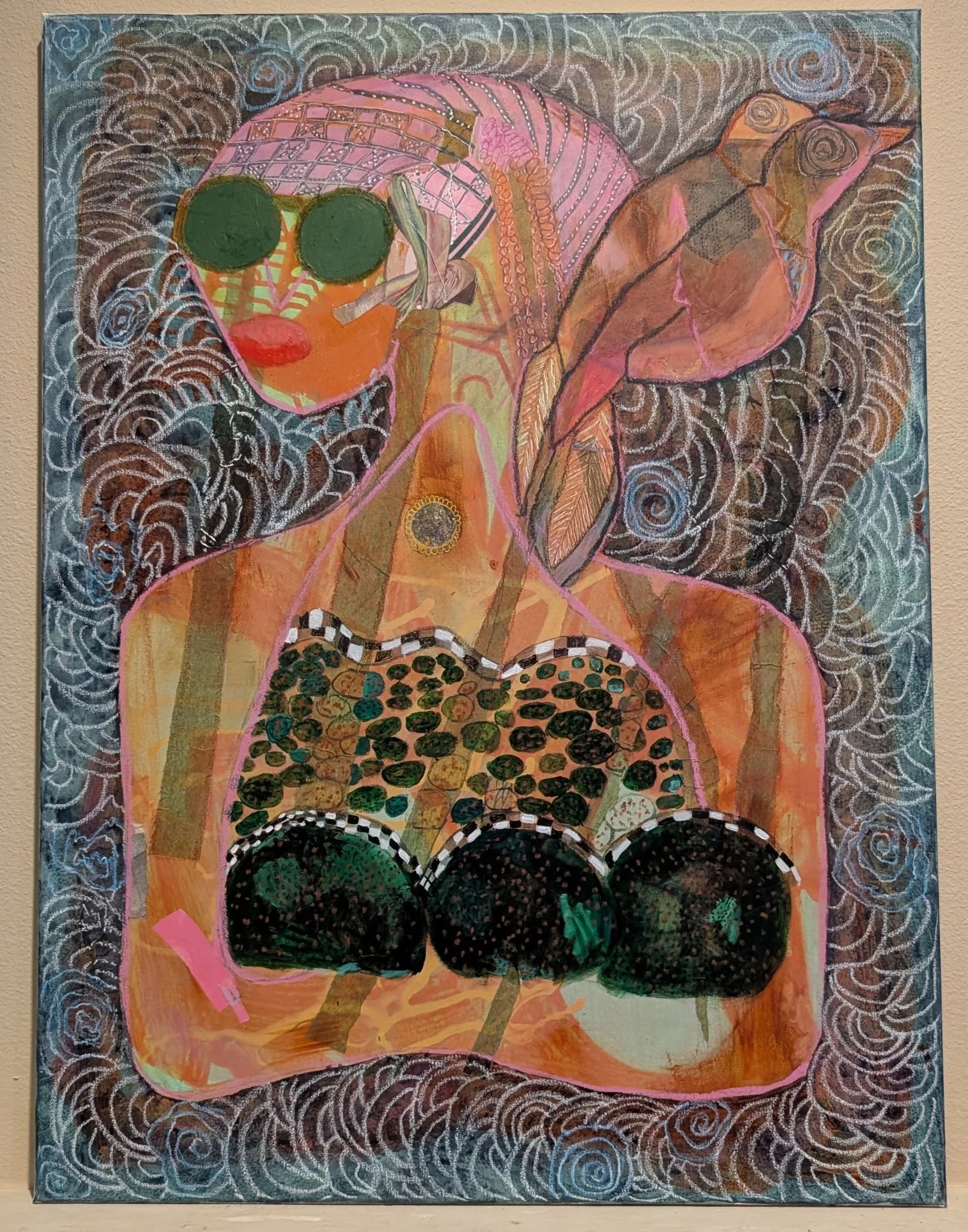 Vibrant Mixed Media Canvas Art 30x40