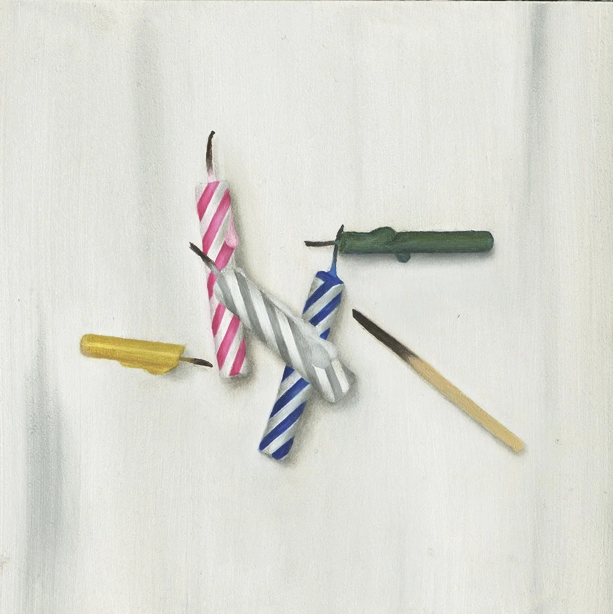 Five Wishes, 2023.   Oil on panel.   5 x 5 inches.