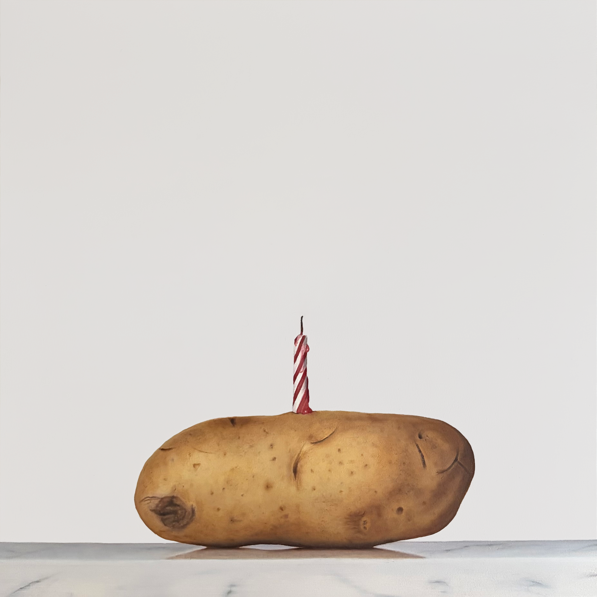 Birthday Russet #1, 2026.  Oil on panel.  12 x 12 inches.