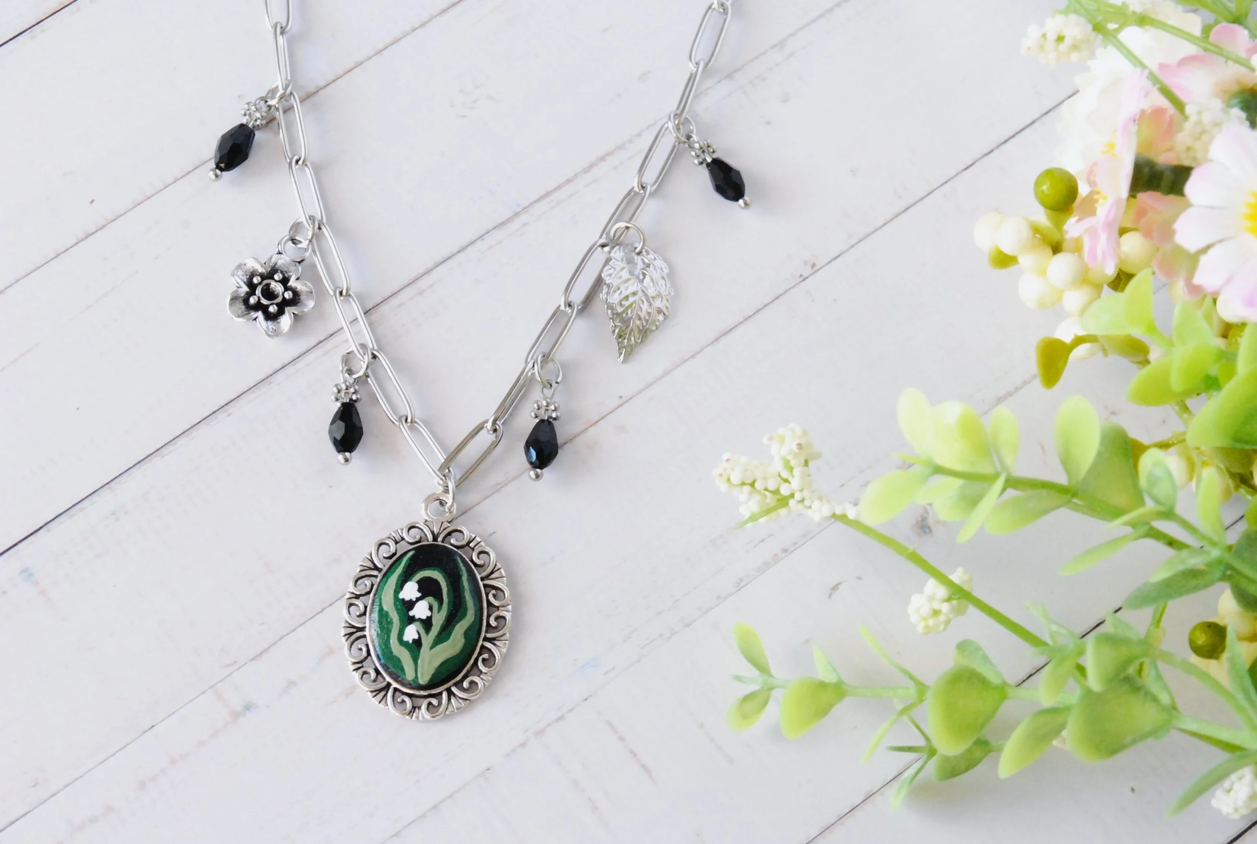 Collier Vintage - Les Muguets (argent)