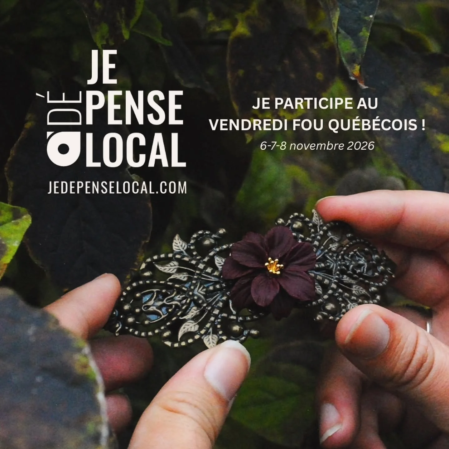 C'est officiel : Je participe au Vendredi Fou Qu&eacute;b&eacute;cois 2026, organis&eacute; par Je d&eacute;PENSE local ✨️

Les 6, 7 et 8 novembre prochain, je vous offrirai une promotion sp&eacute;ciale en ligne, en m&ecirc;me temps que des centaine