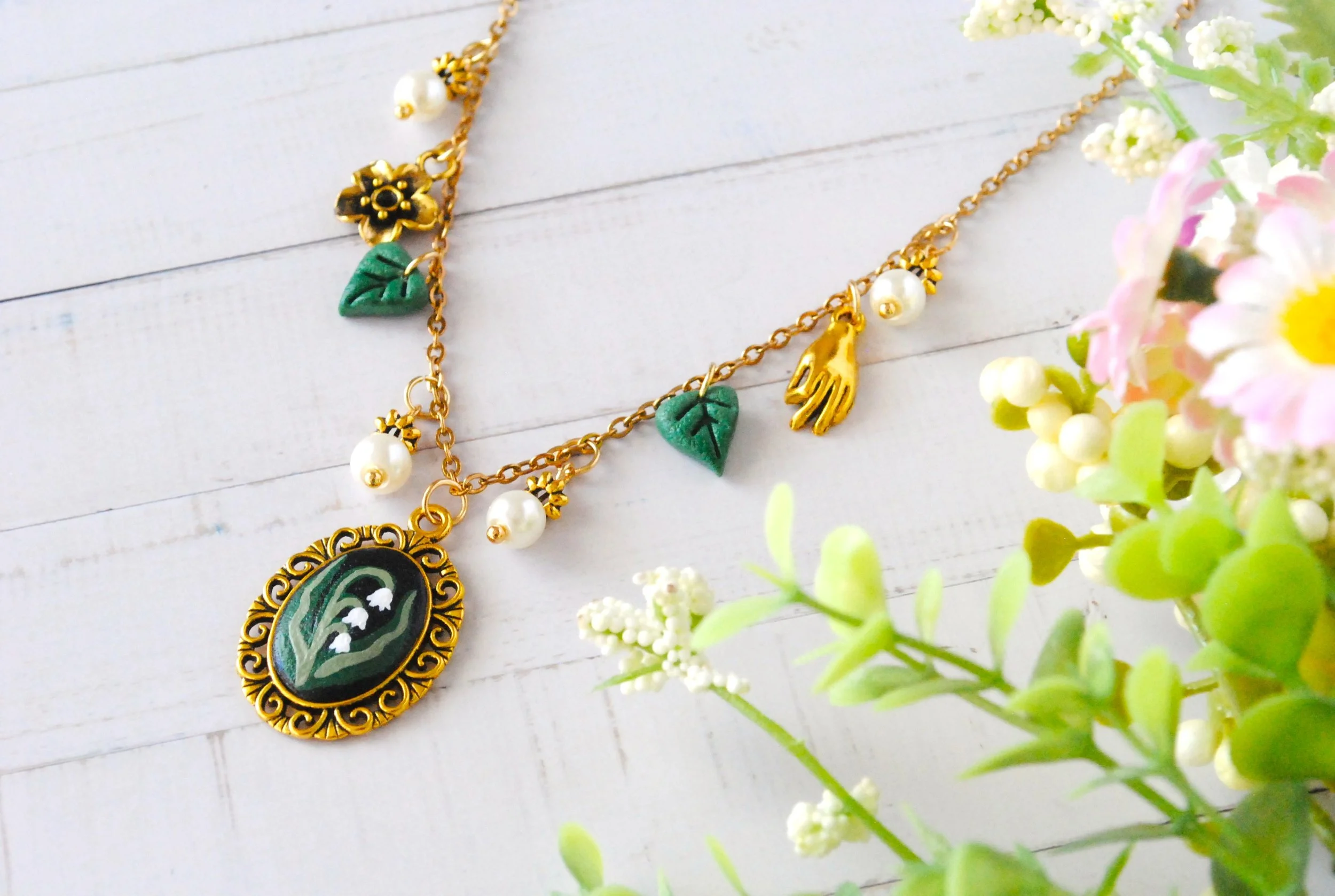 Collier Vintage - Les Muguets (or)
