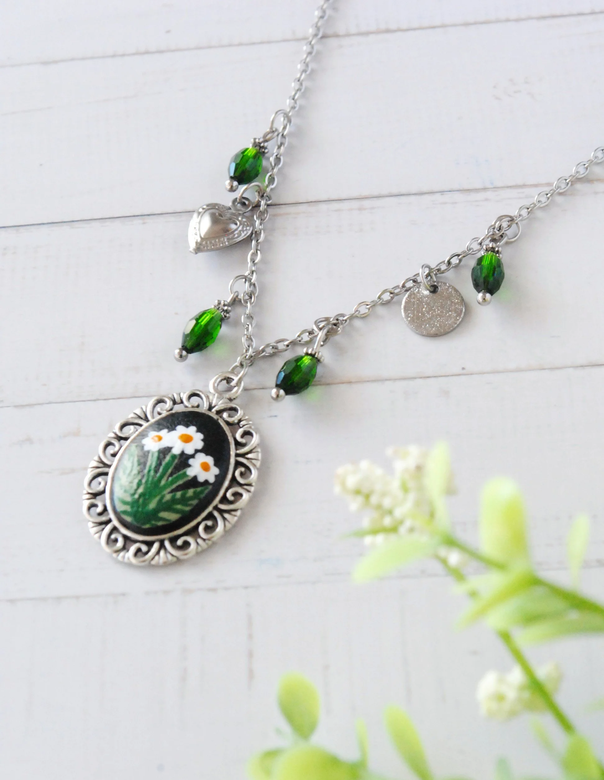 Collier Vintage - Les Marguerites (argent)